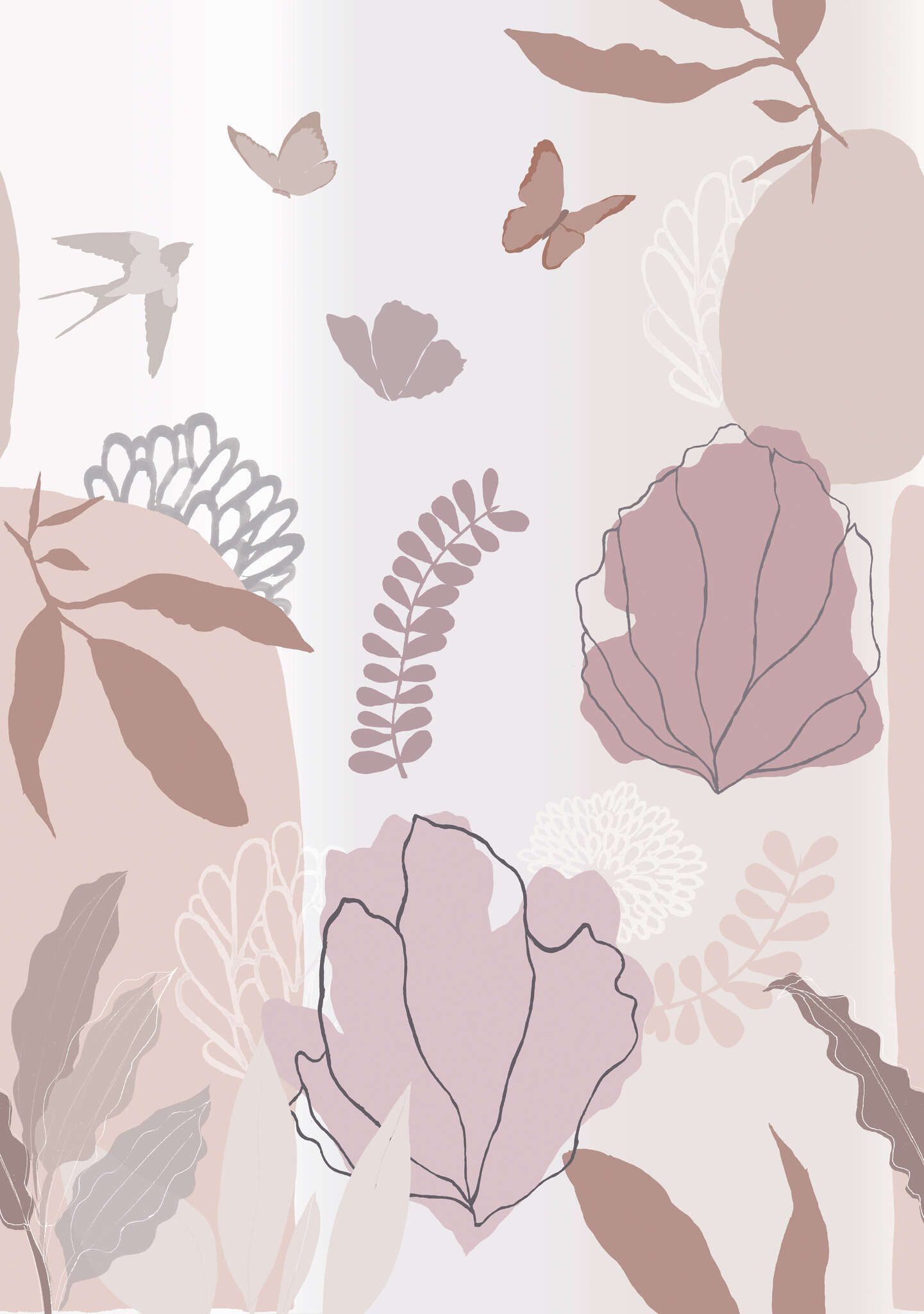 10-300101 Artikelscan 1 Wall mural Florine in Pink | Roomblush - RB326
