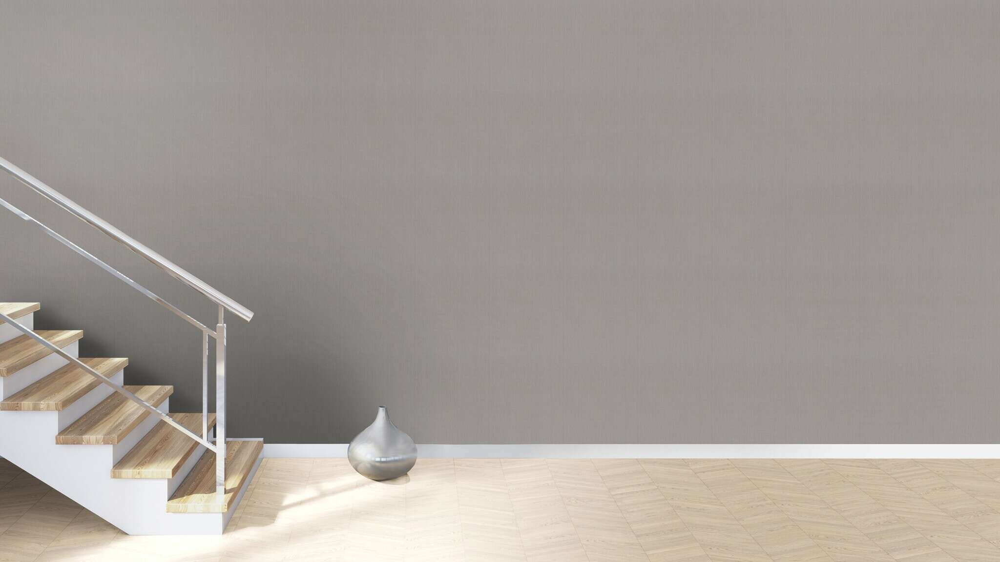 10-746068 Raumbilder 1 Room with Single-colour wallpaper with a textile texture