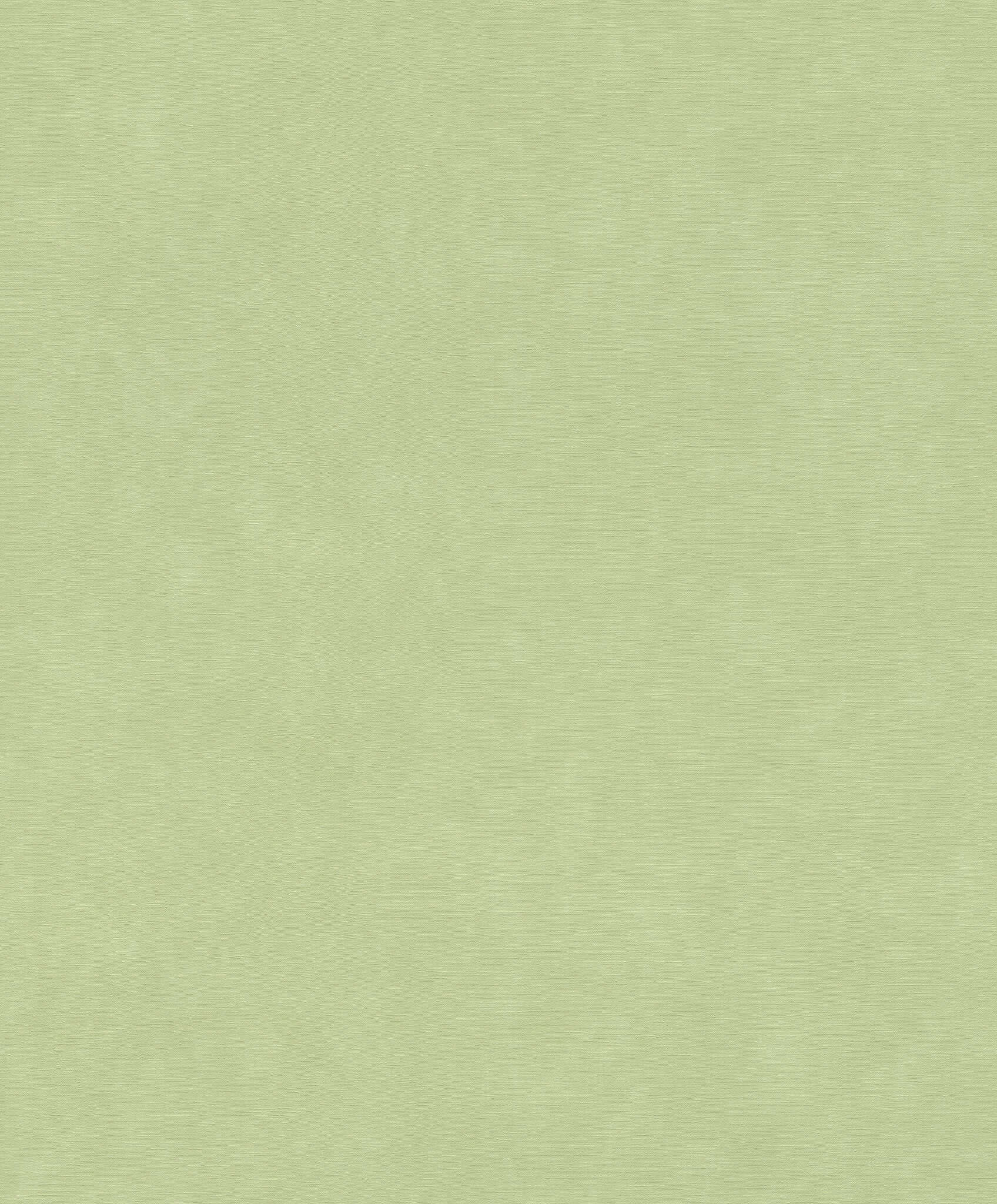 10-330052 Artikelscan 1 Wallpaper in a soft green with a fabric texture – calming, modern and perfect for natural room concepts.