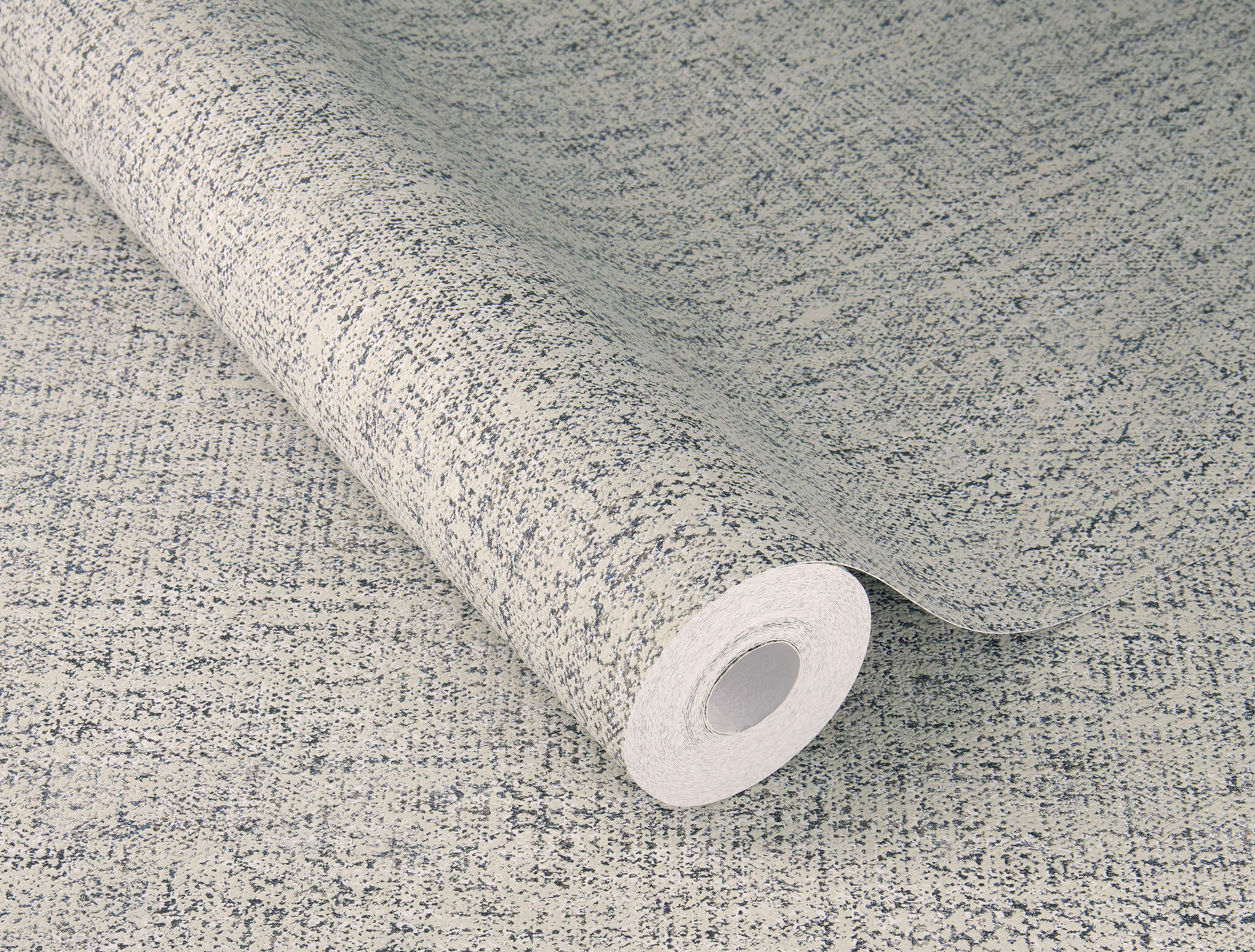 10-412260 Detailaufnahmen 1 Textile-effect non-woven wallpaper in grey, ‘In Bloom’ – Loom 412260