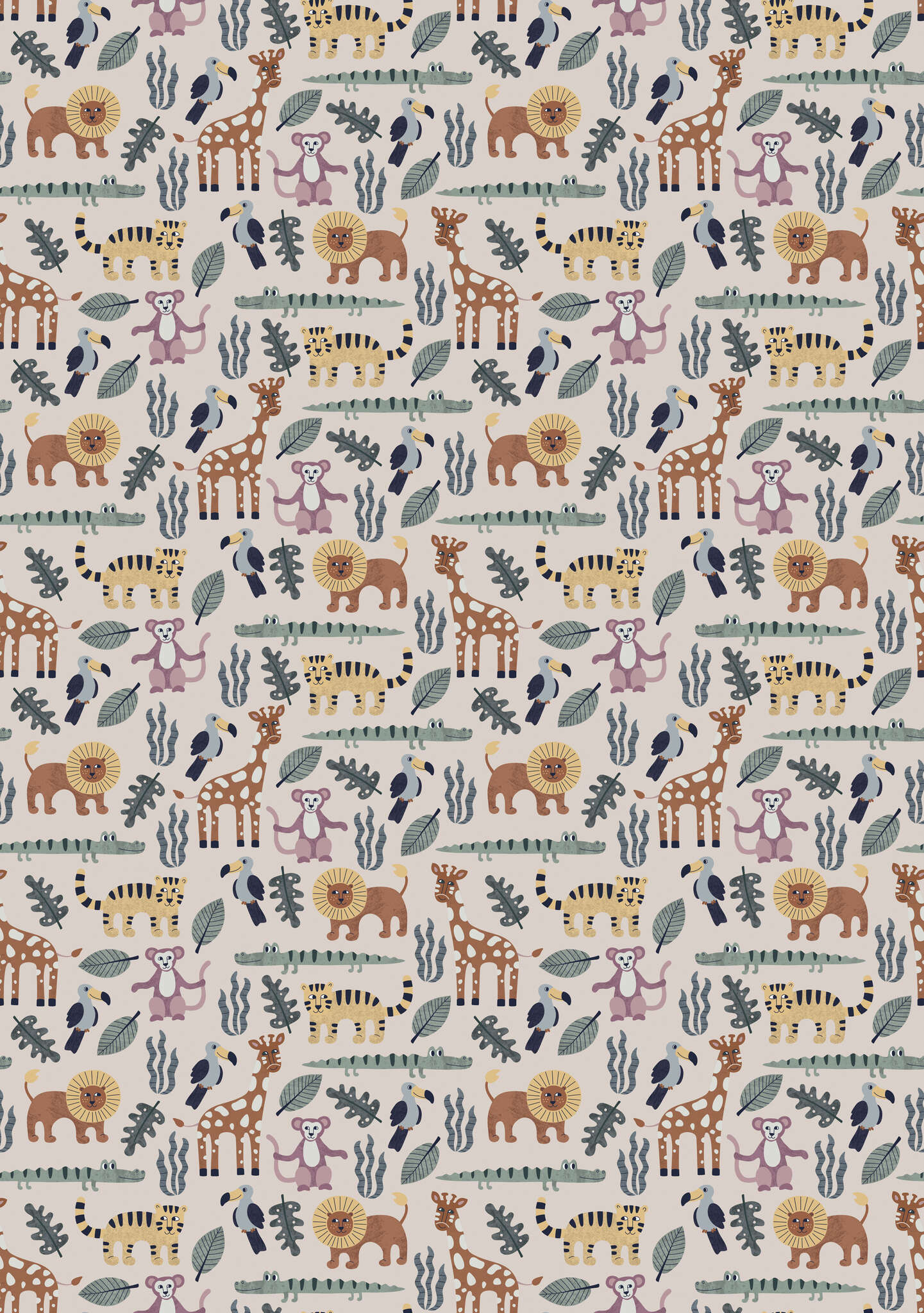 10-300124 Artikelscan 1 Wall mural Zoo in Green | Roomblush - RB339