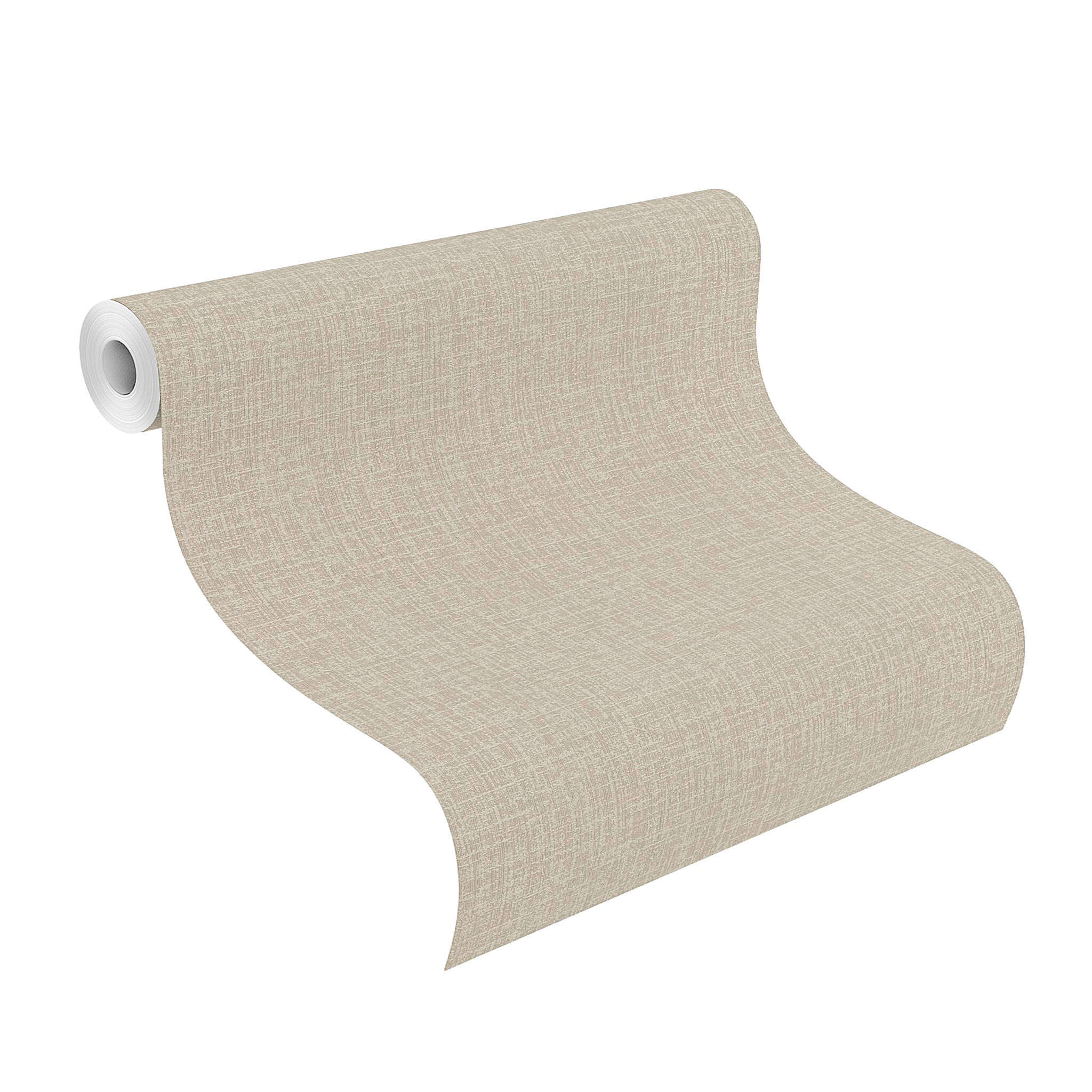 10-653724 Rolle abgerollt 1 Papier peint intissé uni beige-gris Welcome Home 653724