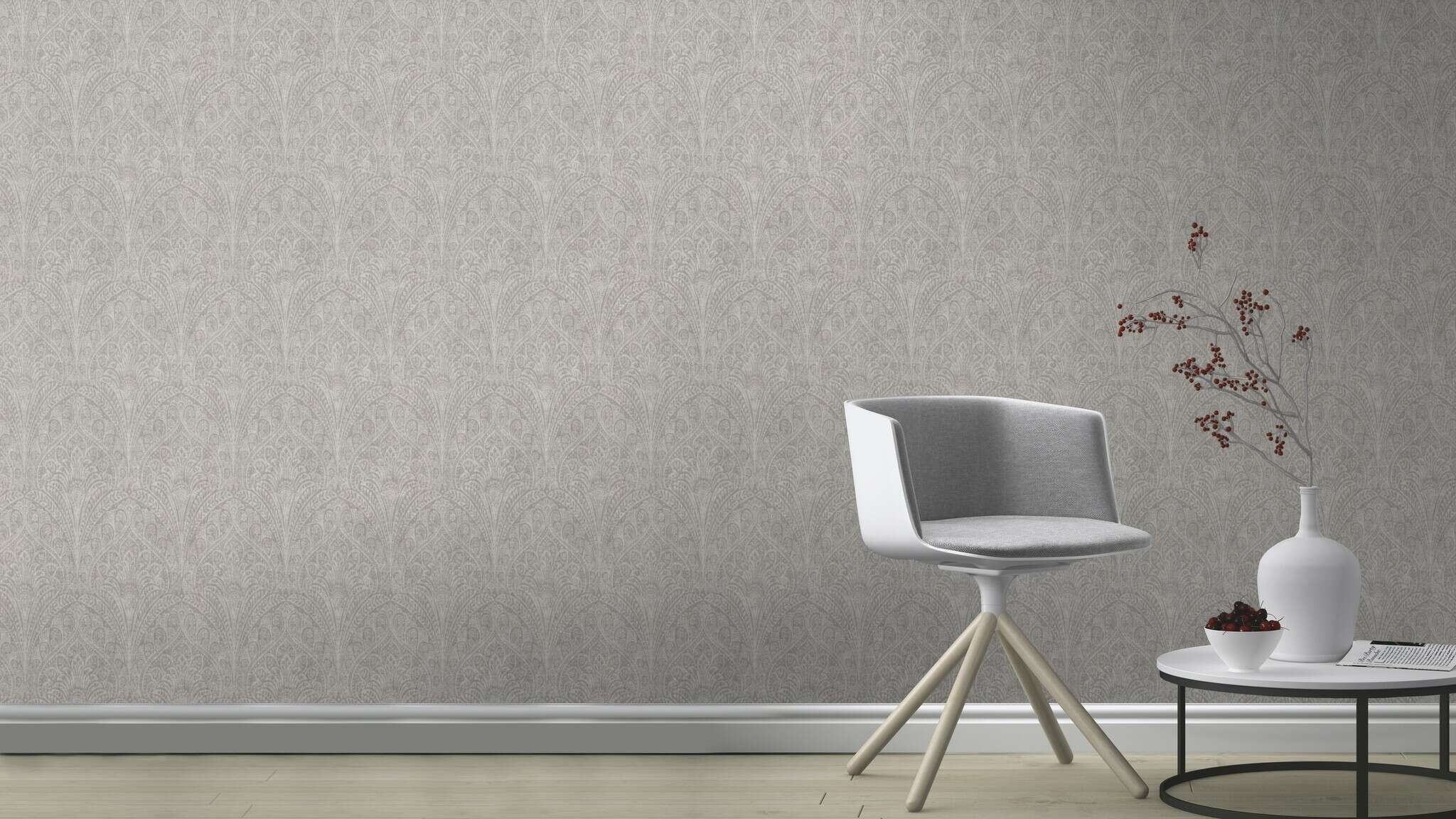10-746334 Raumbilder 1 Room with Oriental wallpaper with paisley-style ornaments