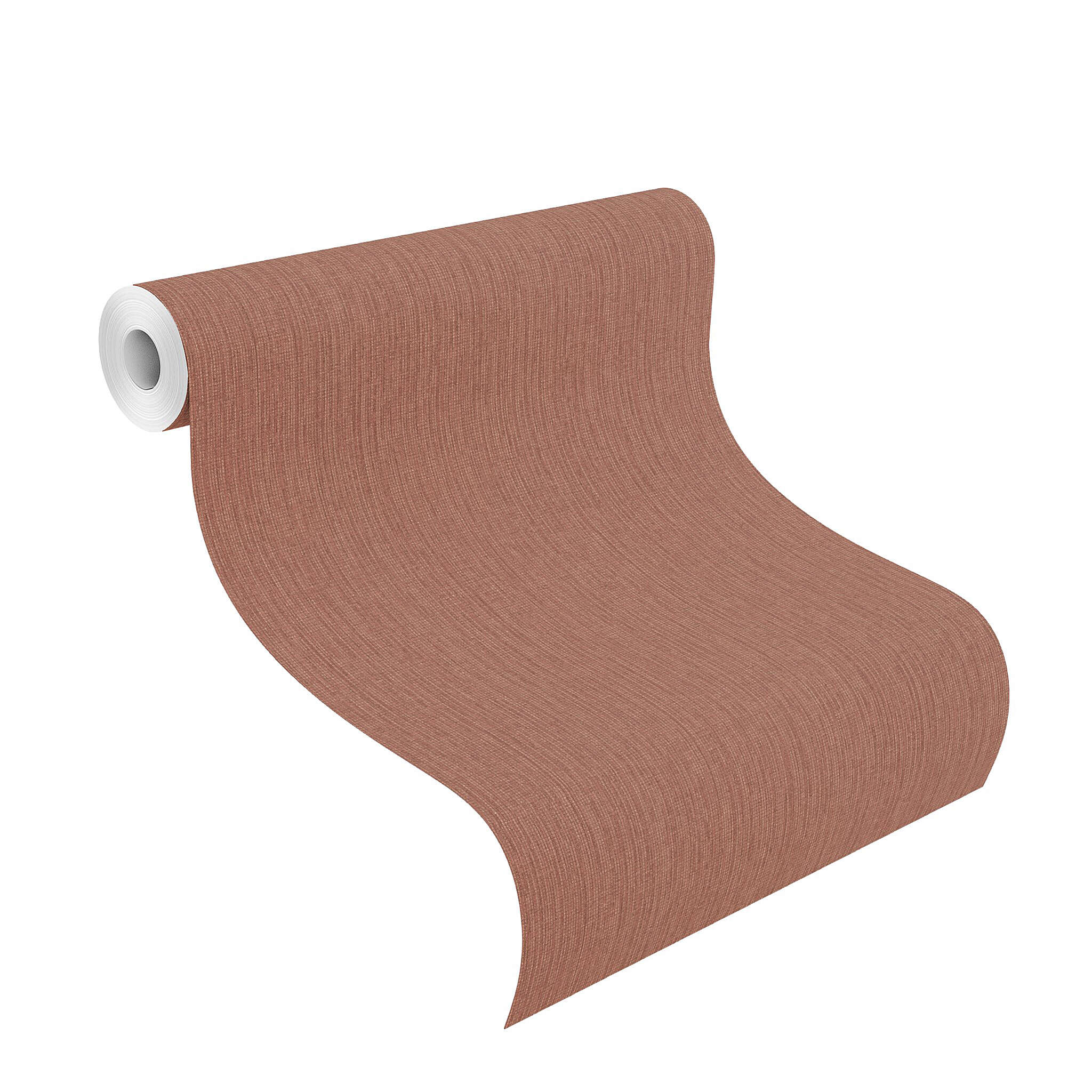 10-484267 Rolle abgerollt 1 Rouleau de déroulé avec Papier peint uni avec une texture textile