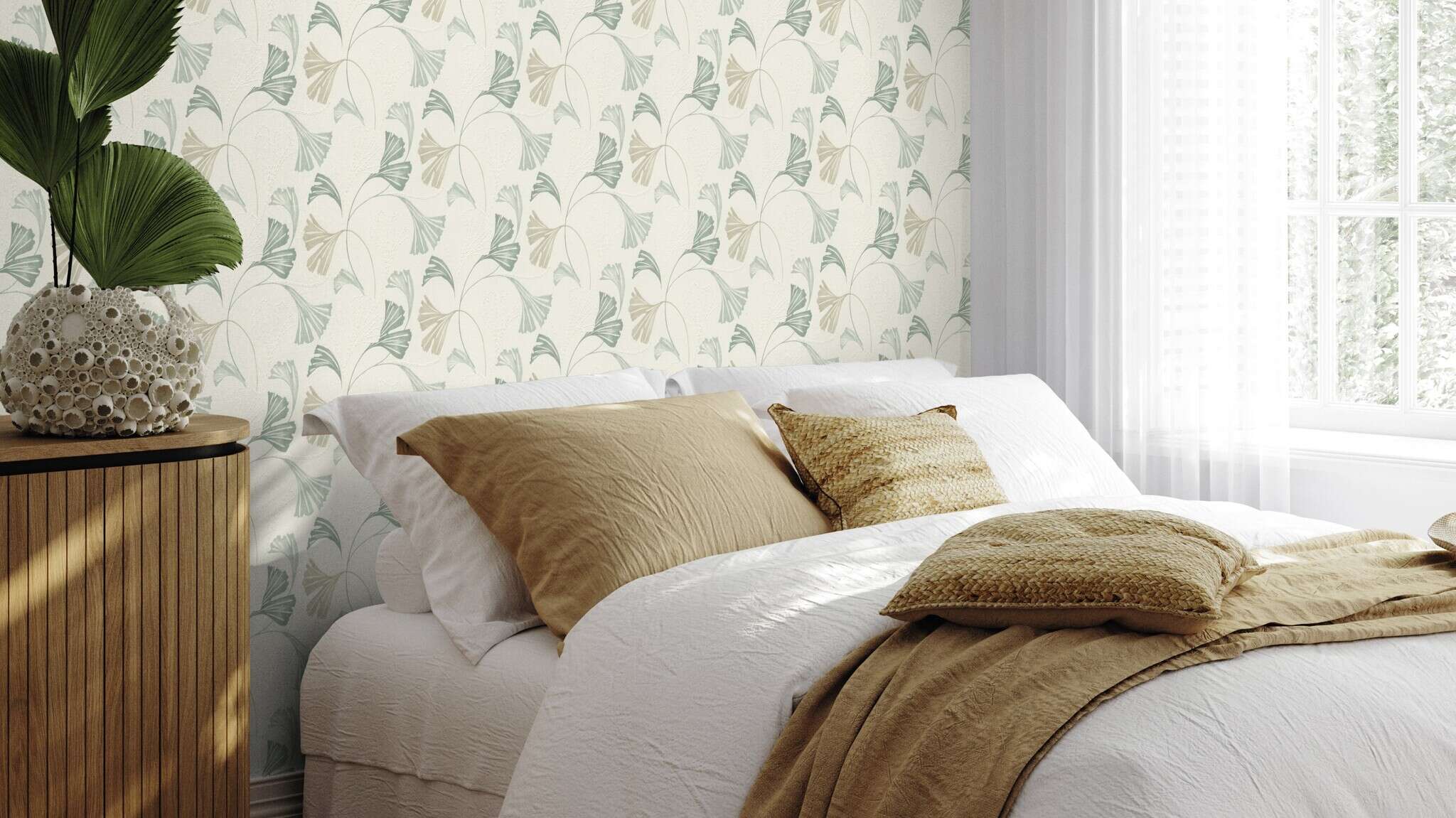 10-581508 Raumsituationen 3 Papier peint intissé vert Selection Relief/Voile 581508