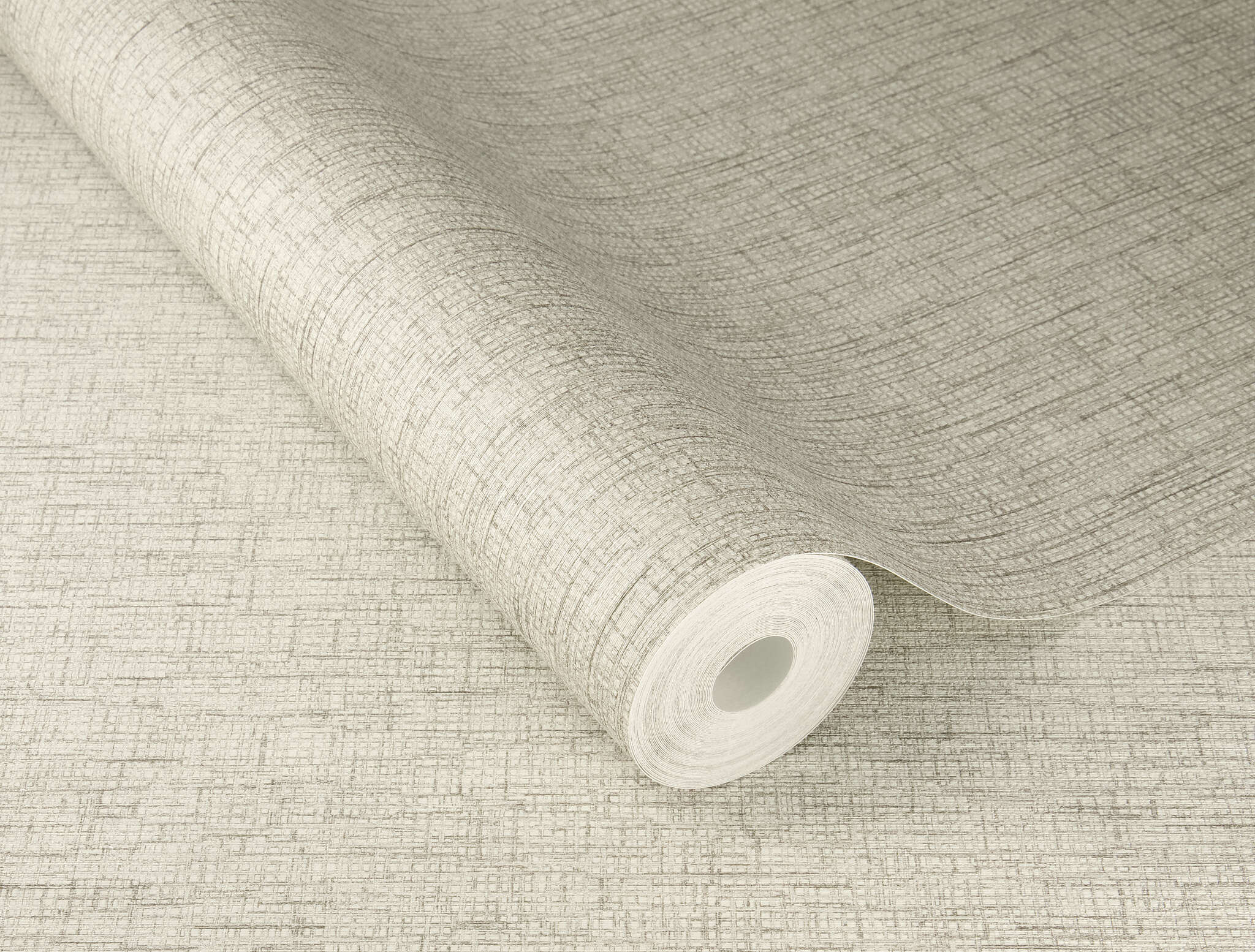 10-435436 Detailaufnahmen 1 Non-woven wallpaper Fabric Look in White and Silver - Noble Zen Shibori 435436