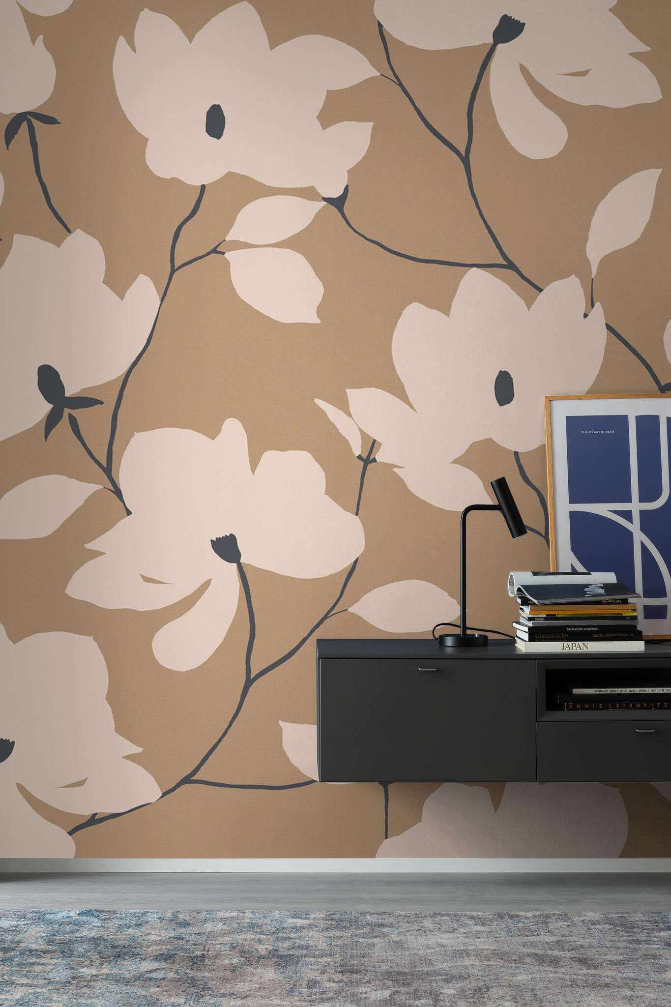 10-367294 Raumbilder 1 SCHÖNER WOHNEN collection FLEUR wall mural in brown 367294