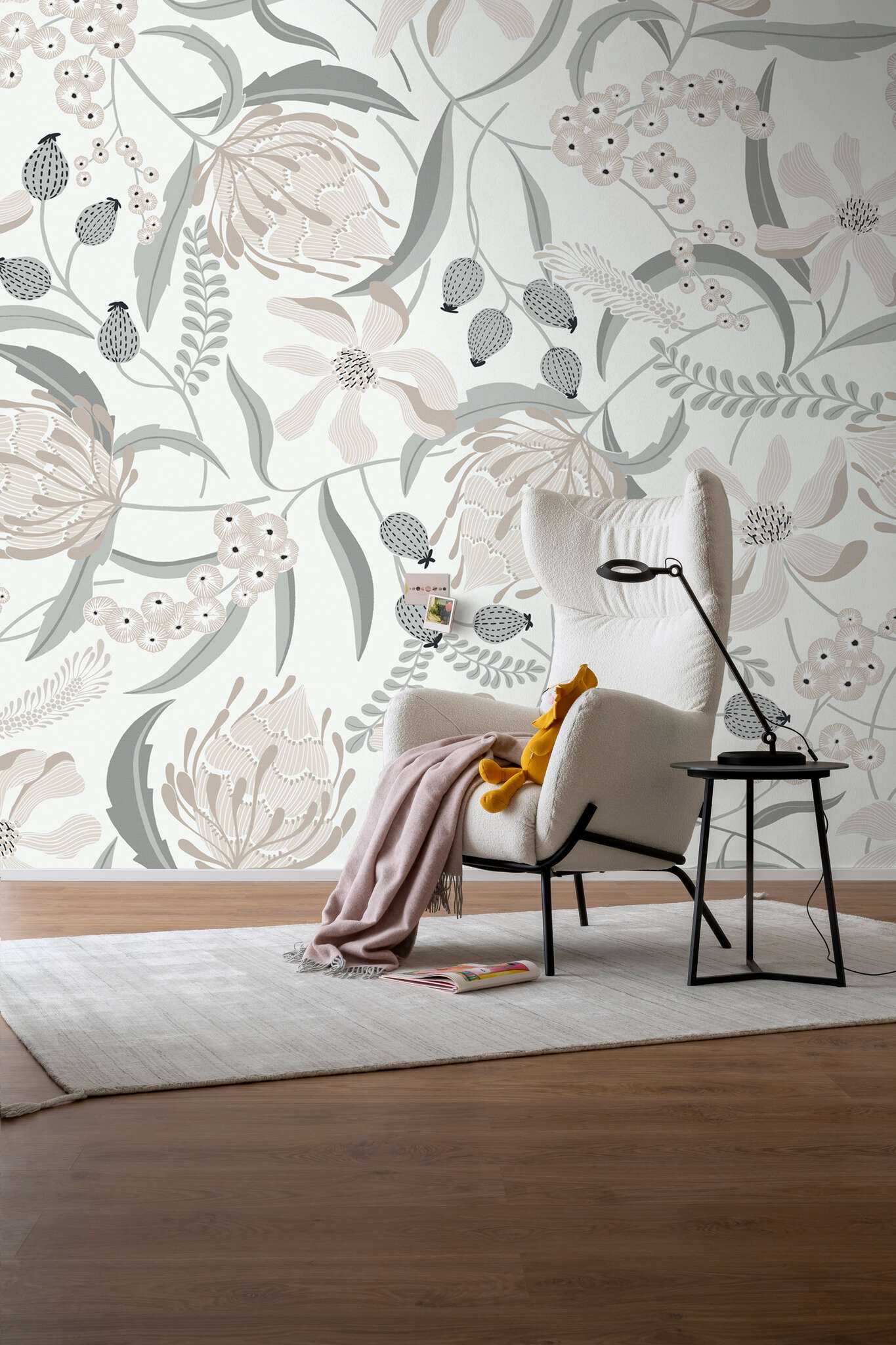10-367324 Raumbilder 1 SCHÖNER WOHNEN collection PLAYFUL wall mural in grey 367324