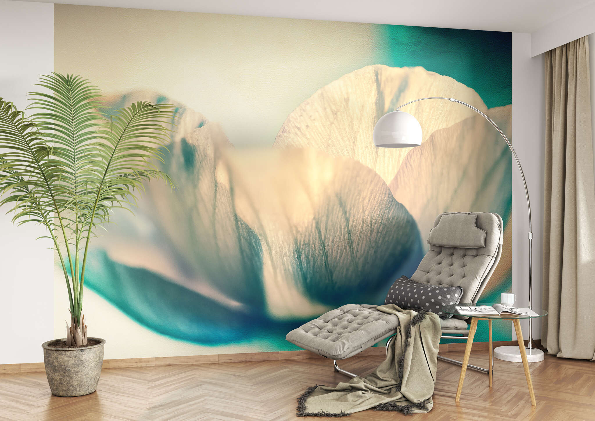 Lese-Ecke mit 363340 - Fototapete - Blütenblätter im Großformat magicwalls Fototapete 363340