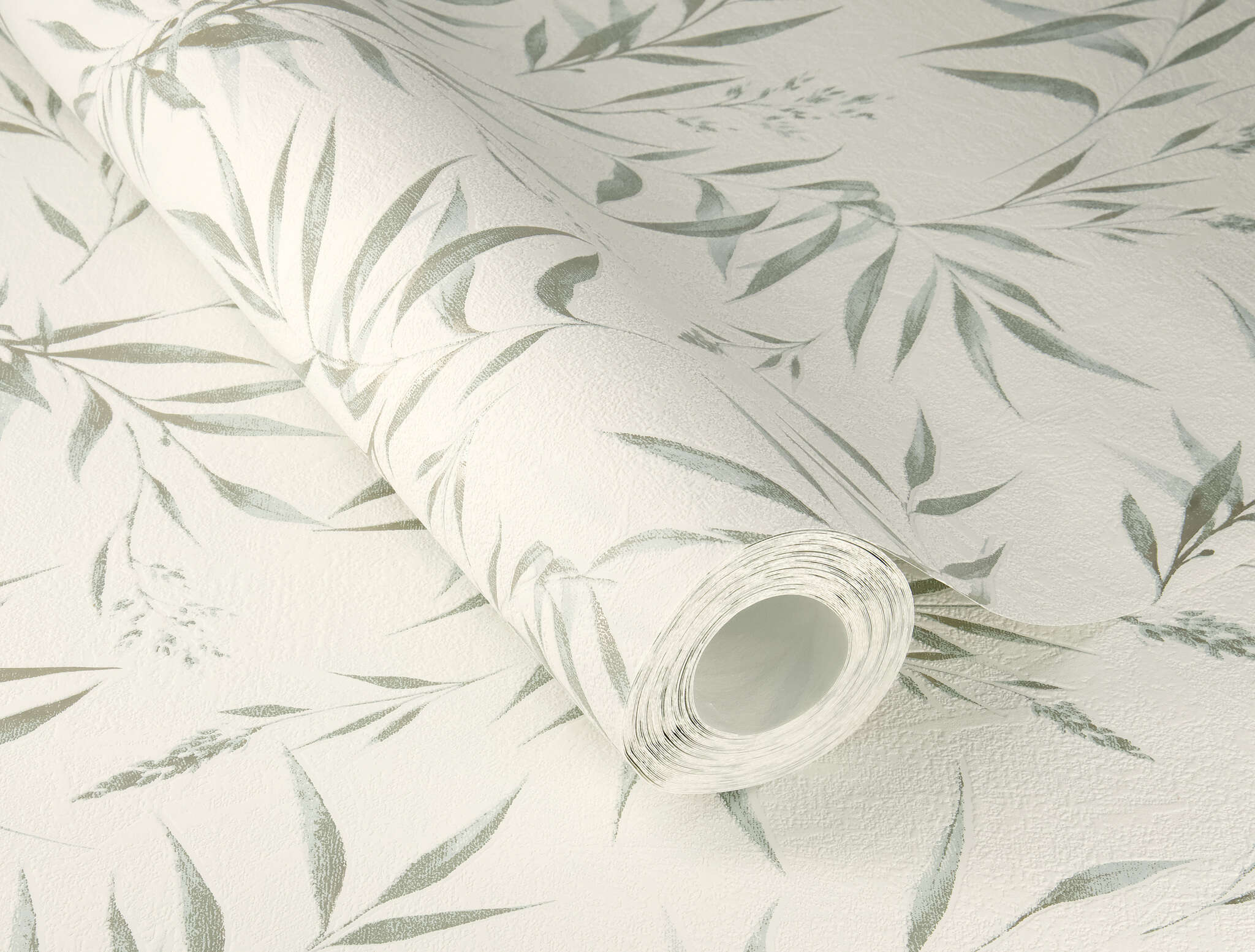 10-320718 Detailaufnahmen 1 Non-woven wallpaper in green Selection Relief/non-woven 320718