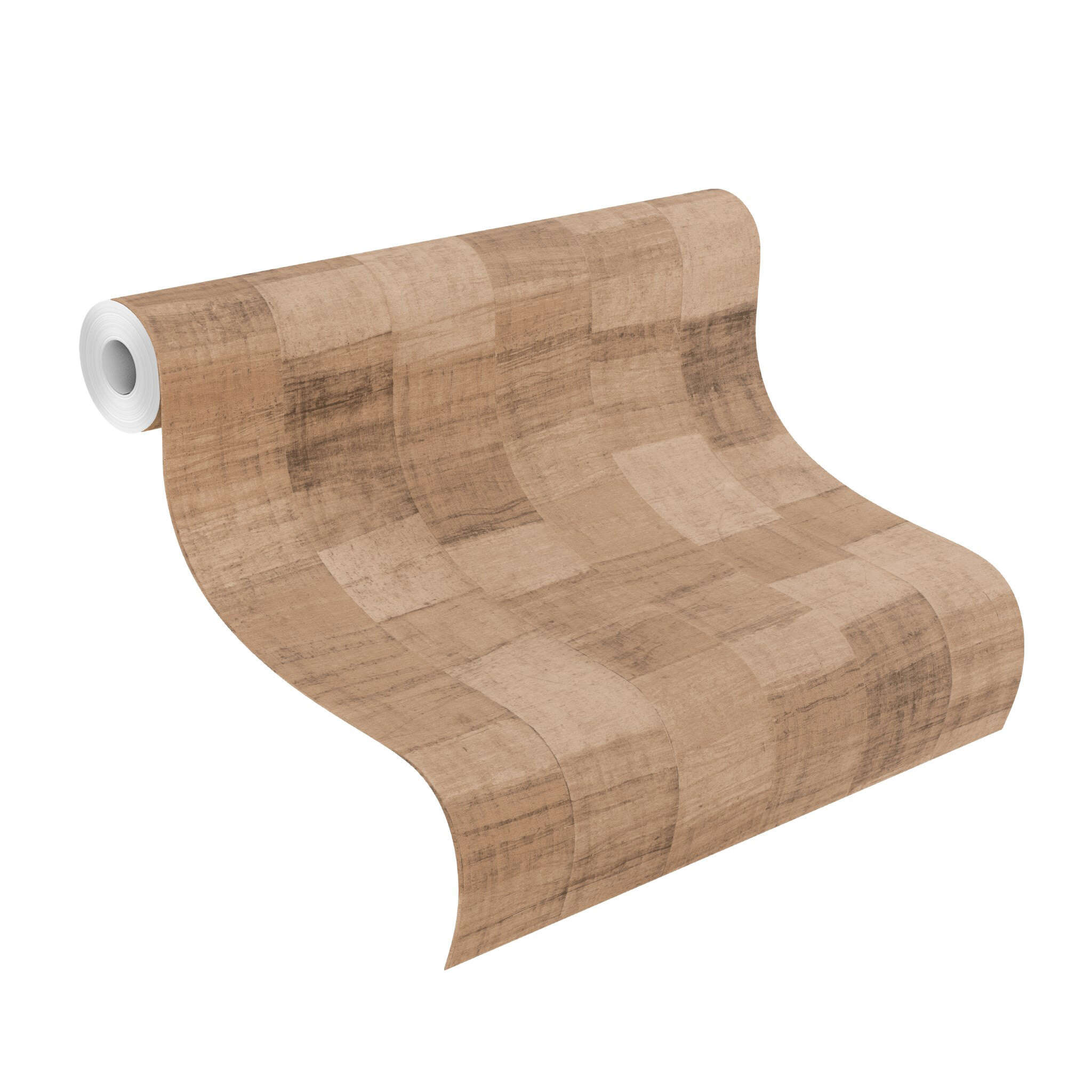 10-570960 Rolle abgerollt 1 Non-woven wallpaper in brown Back To Nature 570960