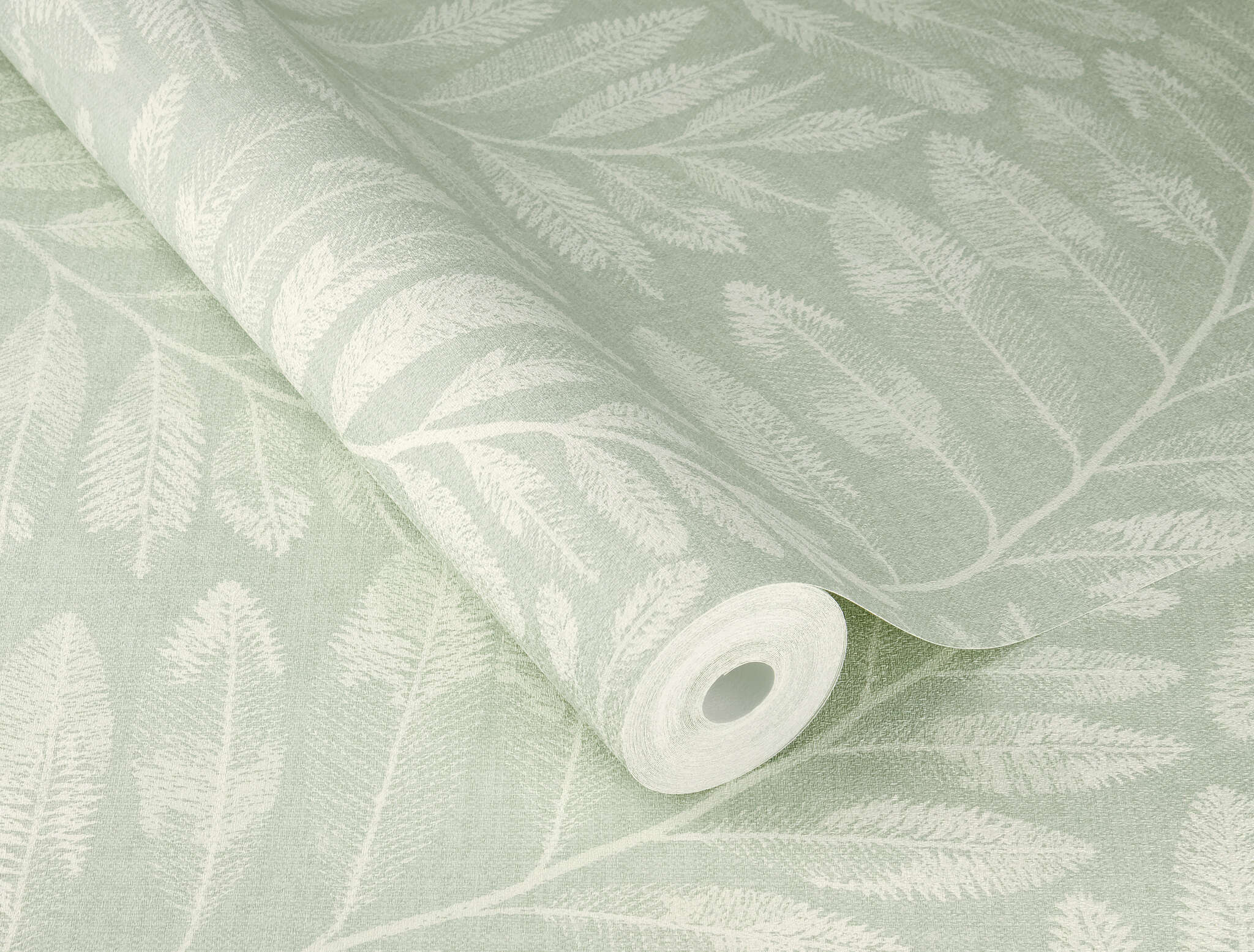 10-709551 Detailaufnahmen 1 Non-woven wallpaper in green-sage Farmhouse 709551