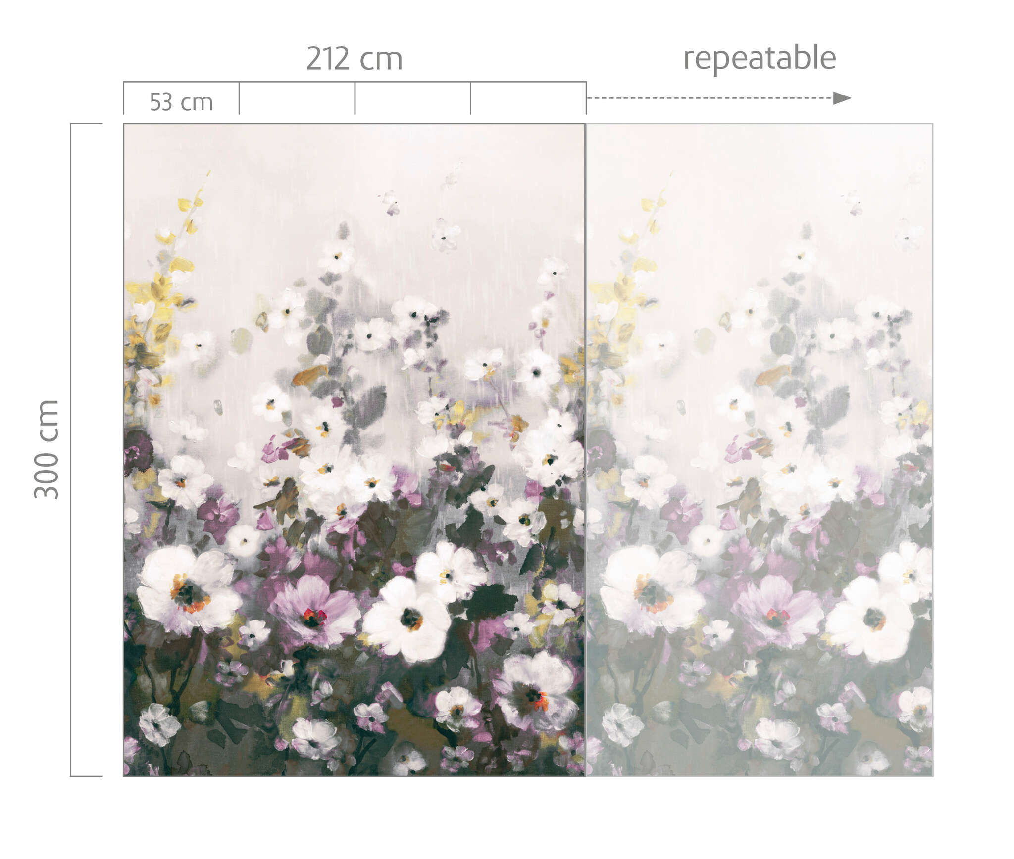 10-360882 Bildauschnitt 1 magicwalls Papier peint Fleurs Lilas 360882