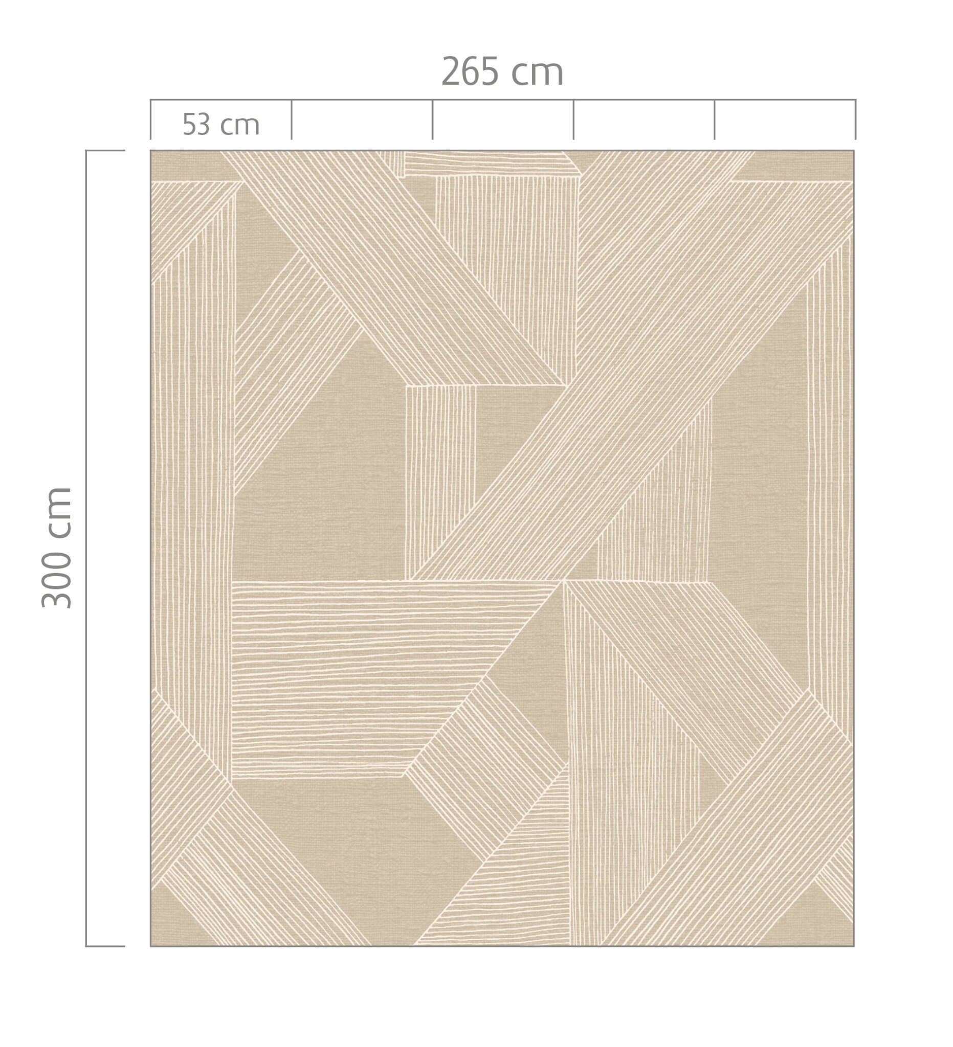 10-366792 Bildauschnitt 1 SCHÖNER WOHNEN photo wallpaper collection mural XXL LINES in beige 366792