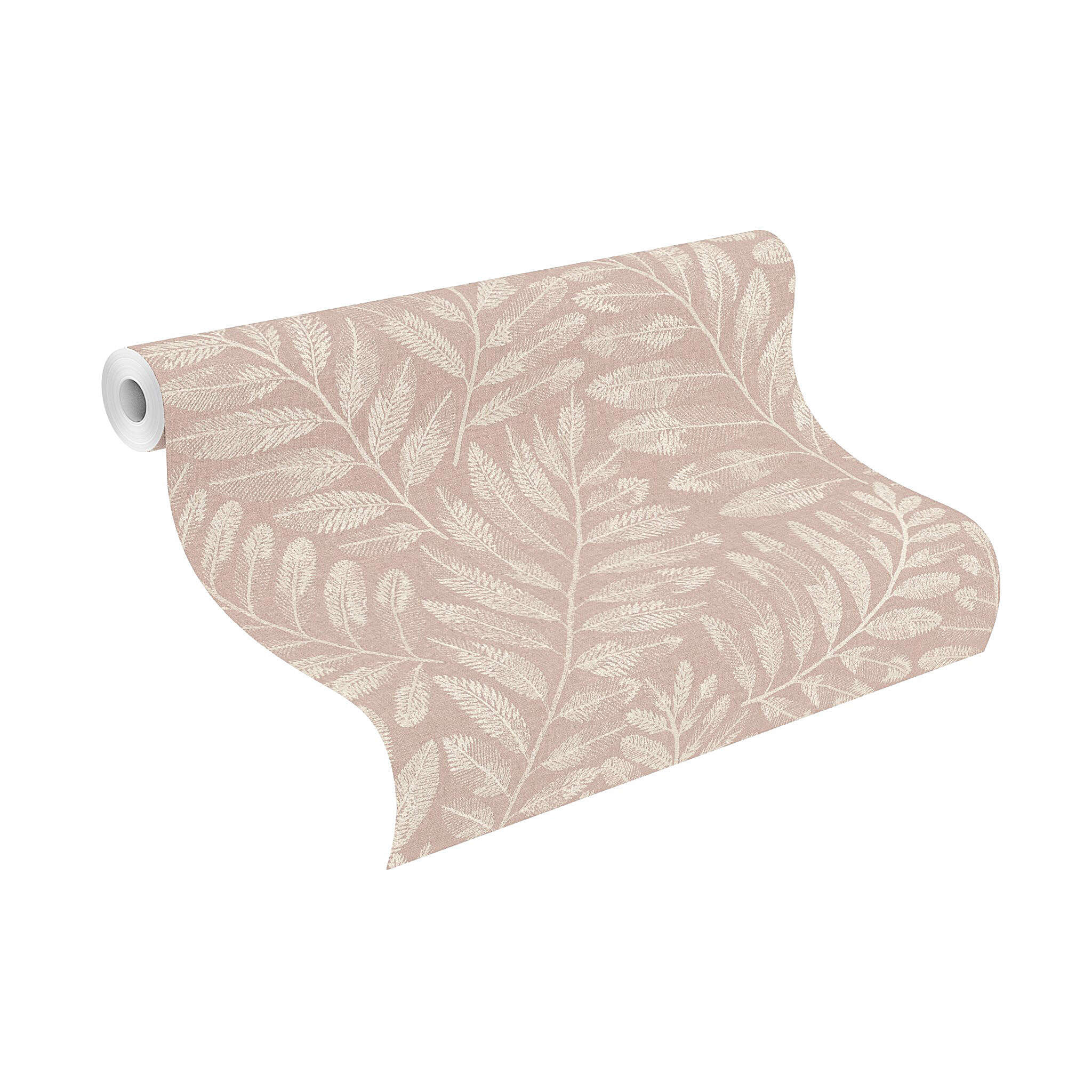 10-709544 Rolle abgerollt 1 Non-woven wallpaper in red-sage Farmhouse 709544