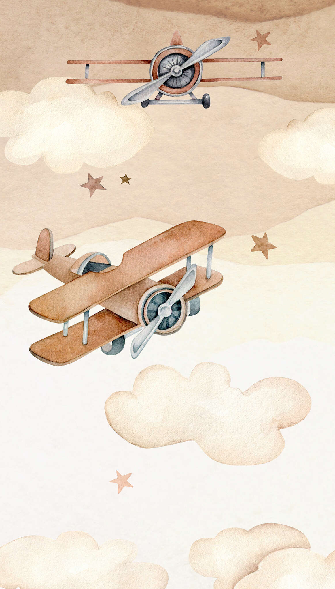 10-367966 Artikelscan 1 Vliestapete in Braun Kids World II 367966