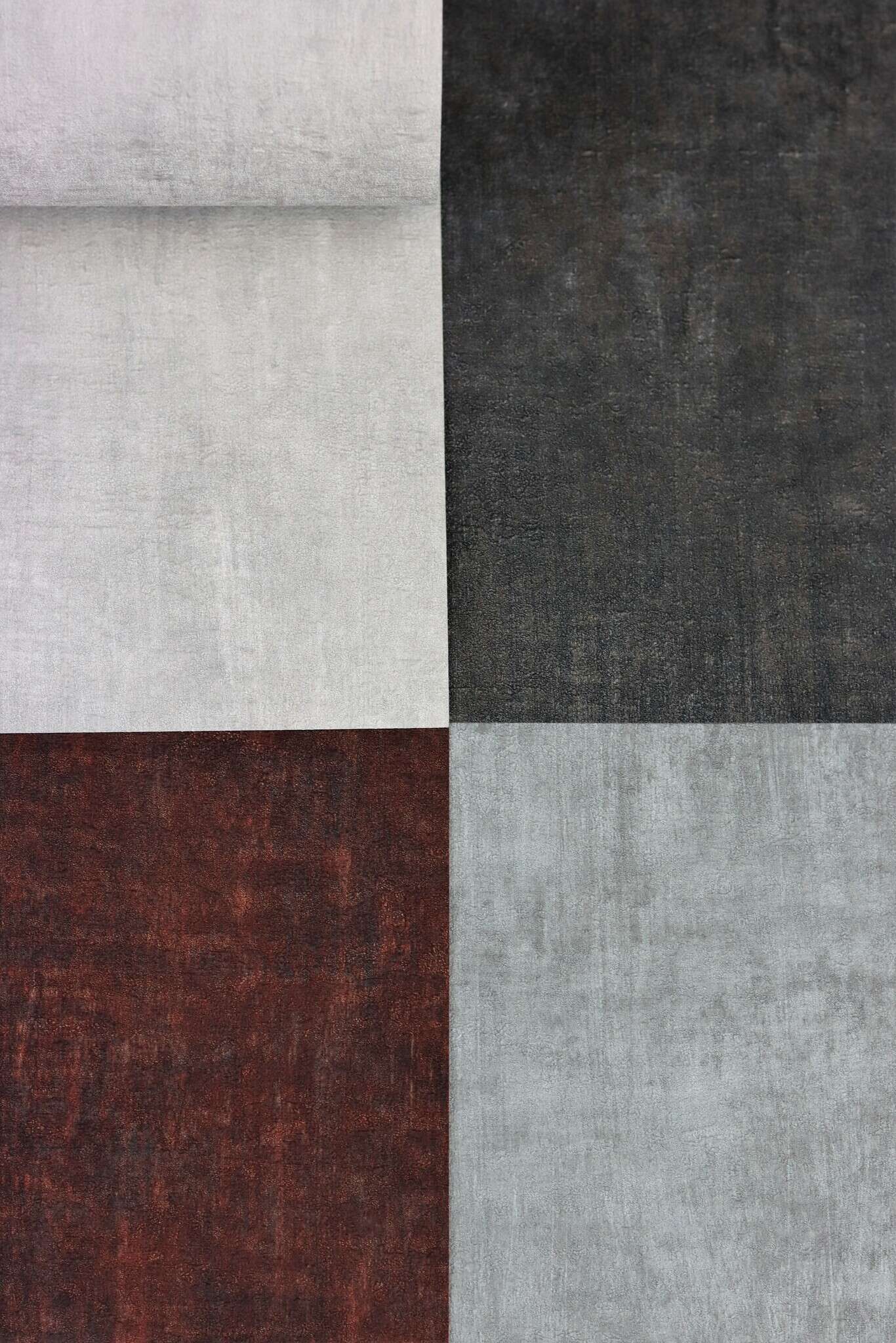 10-429237 Detailaufnahmen 23 Detailed image of Non-woven wallpaper with a textured surface in light grey.