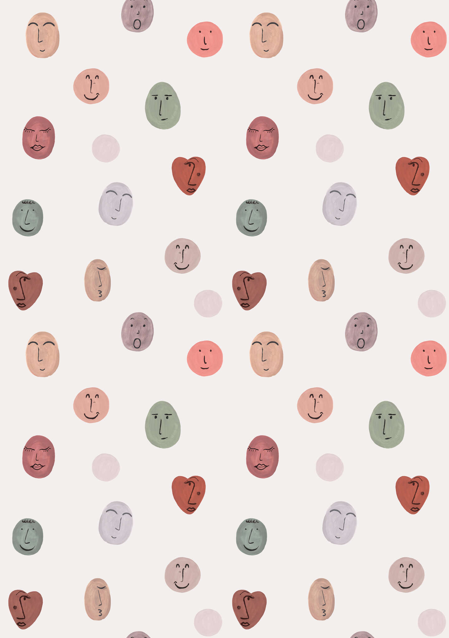 10-300199 Artikelscan 1 Wall mural Smileys in Orange | Roomblush - RB307