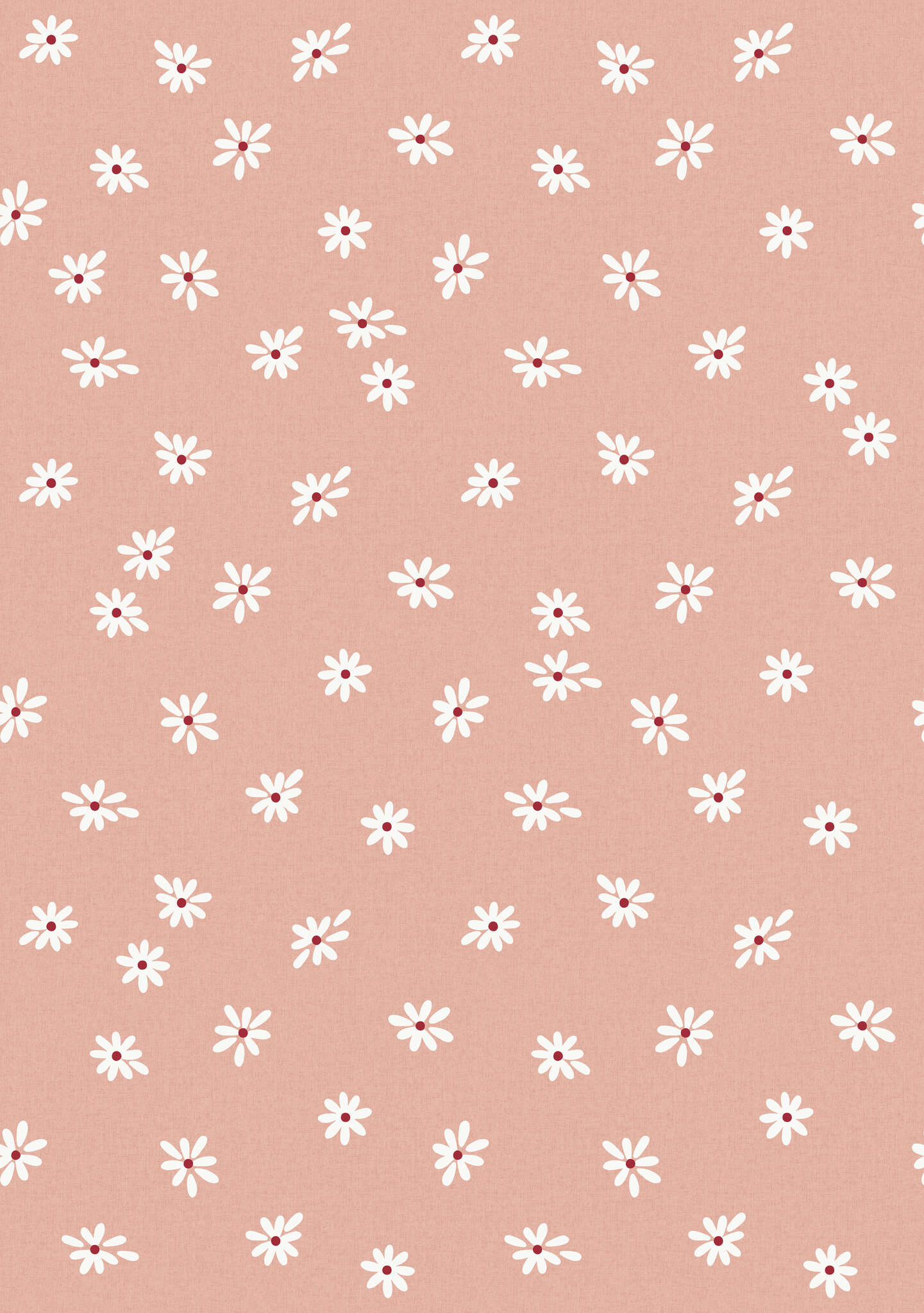 Non-woven wallpaper Daisy Field in Orange | Roomblush - RB411