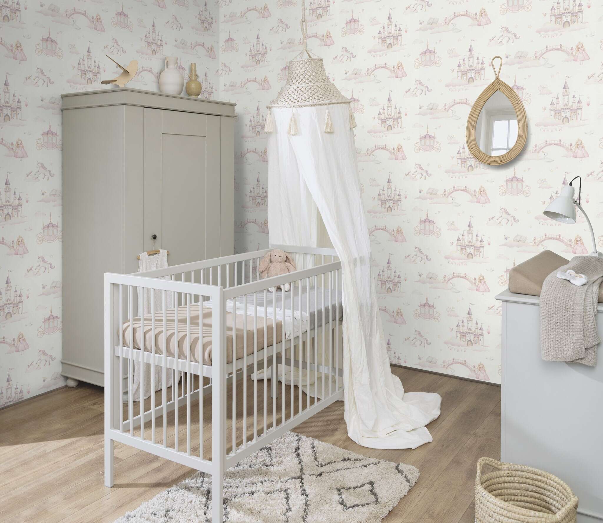 10-302721 Raumsituationen 2 Vliestapete in Pink Kids World II 302721