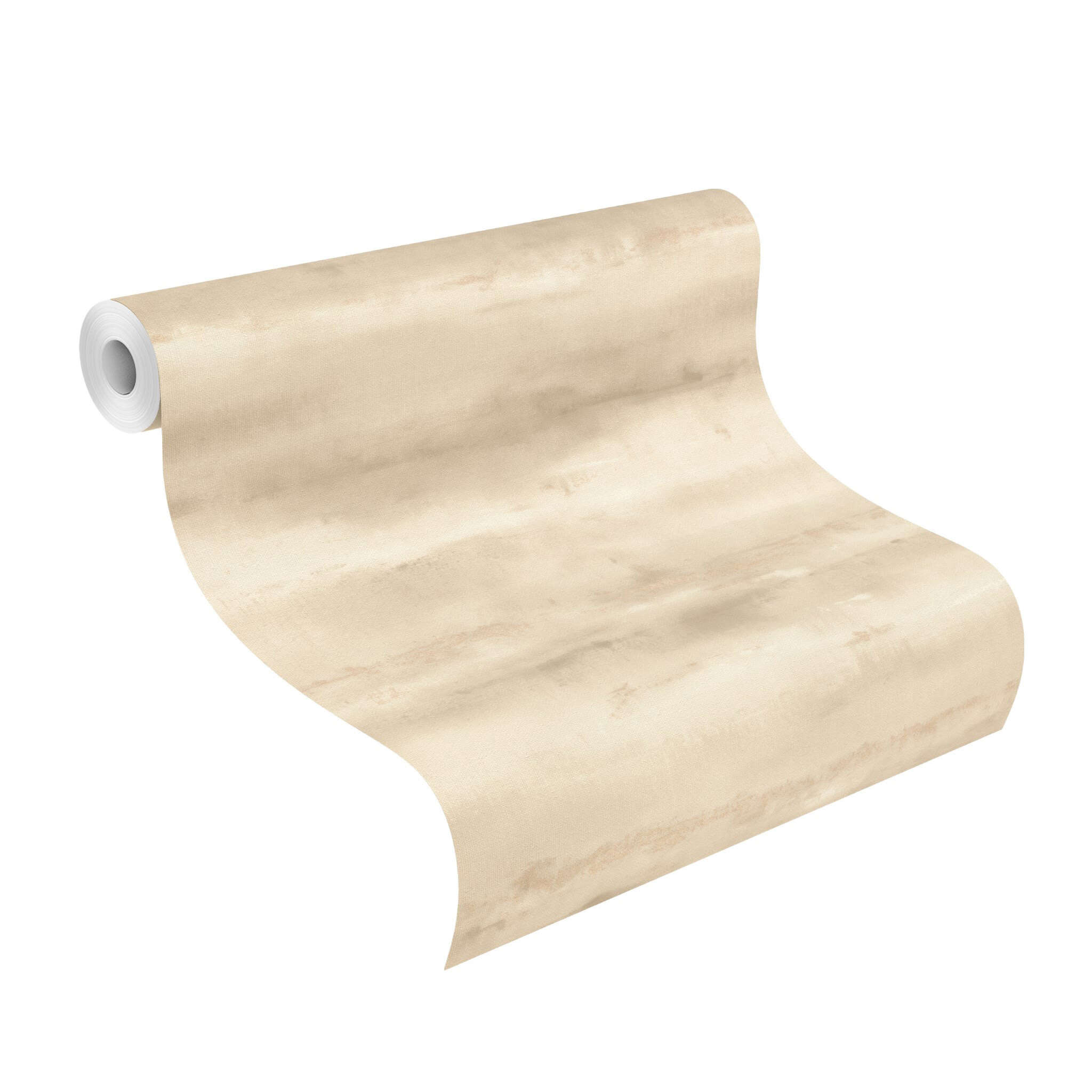 10-481679 Rolle abgerollt 1 Non-woven wallpaper in beige Florentine IV 481679