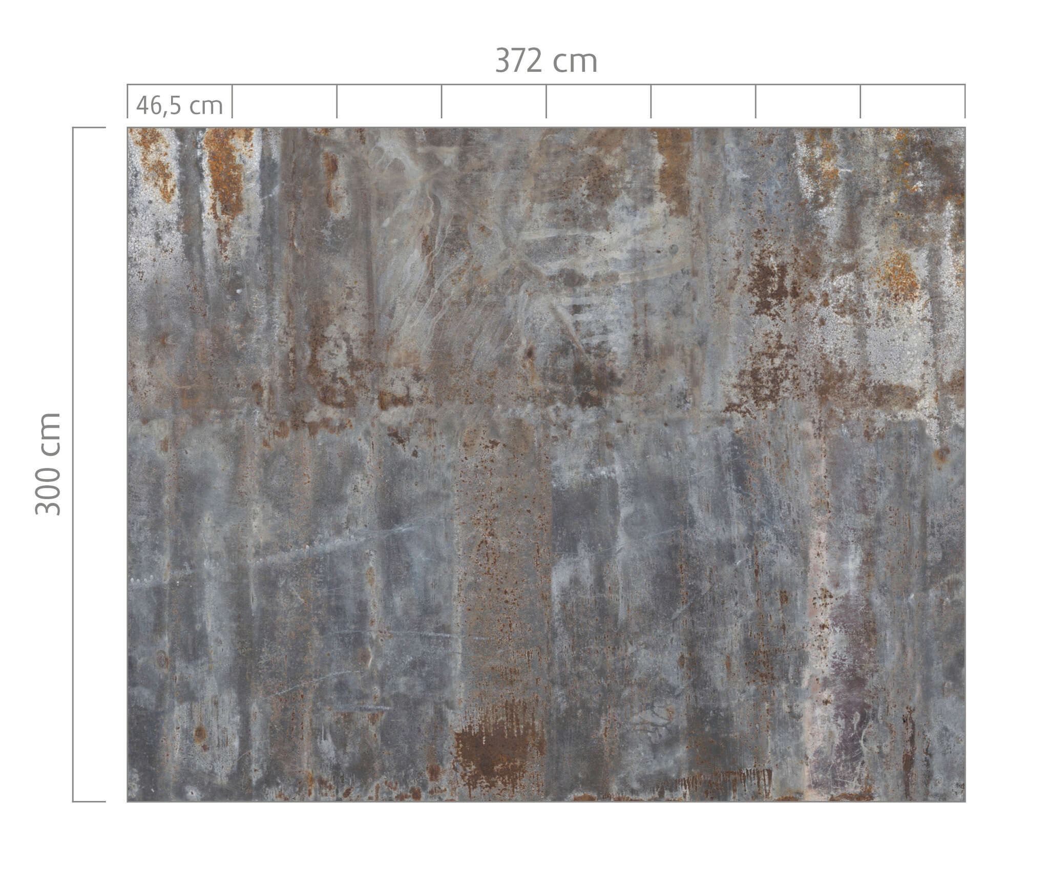 10-940916 Bildauschnitt 1 Fototapete Metalloptik in Grau-Braun 940916