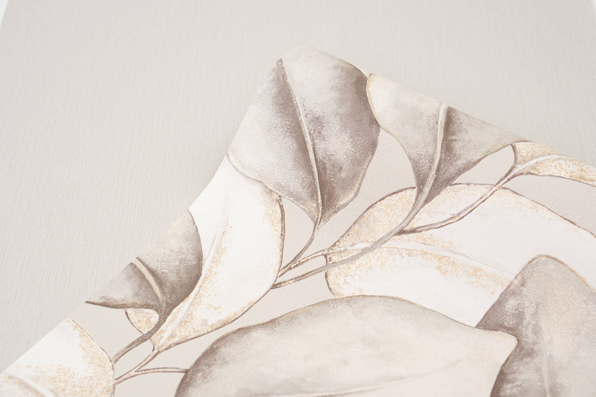 10-608649 Detailaufnahmen 2 Detailed image of Single-colour wallpaper with thread texture