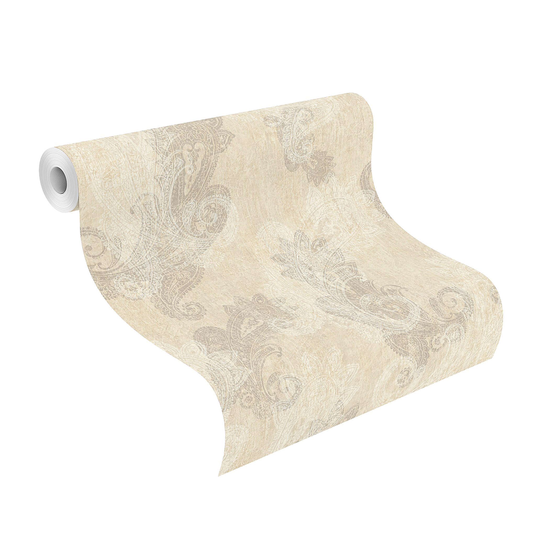 10-746433 Rolle abgerollt 1 Rouleau de déroulé avec Papier peint oriental avec ornements de style cachemire
