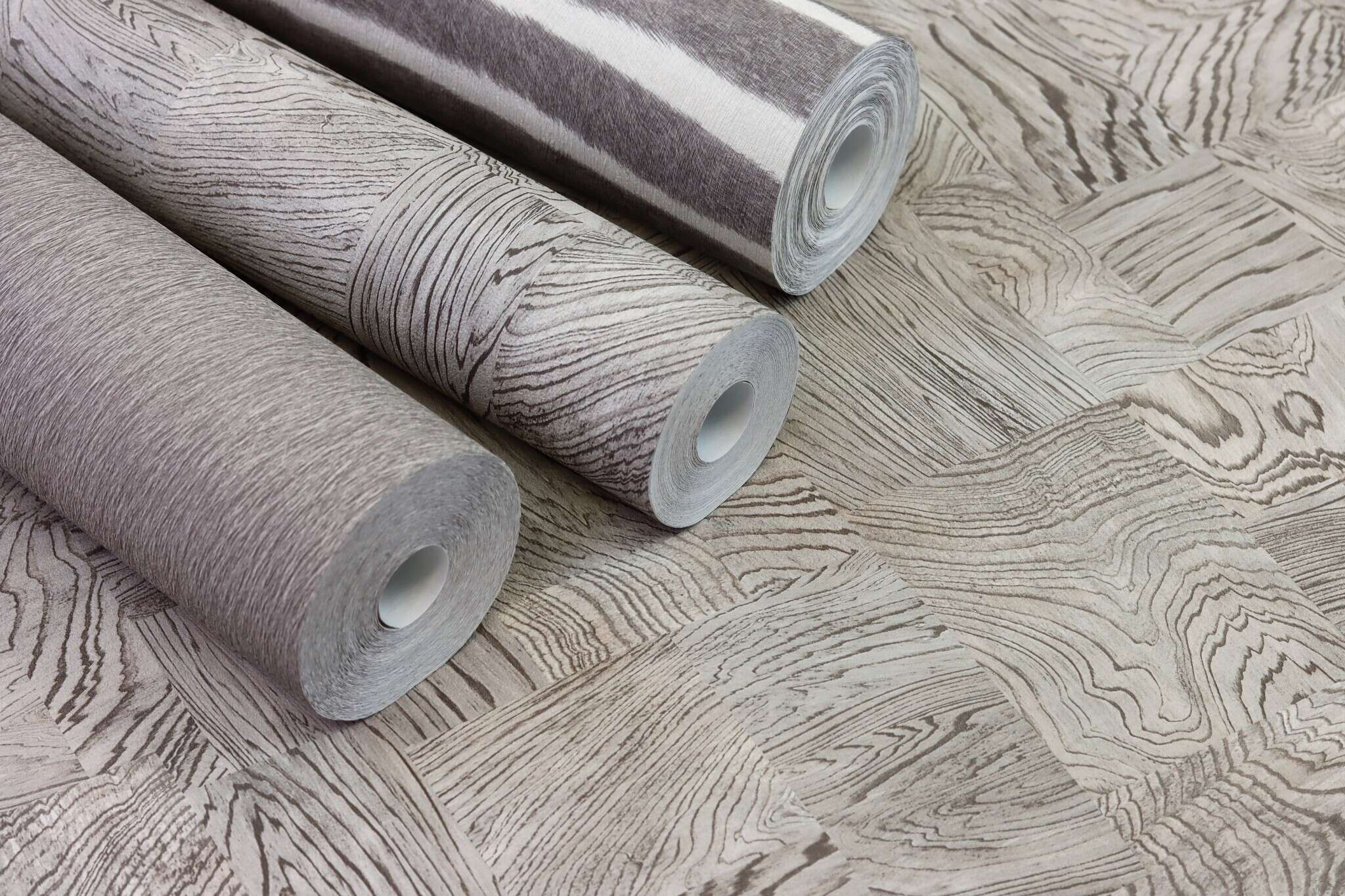 10-751642 Detailaufnahmen 9 Image détaillée de Papier peint à l'aspect bois géométrique et texture fine