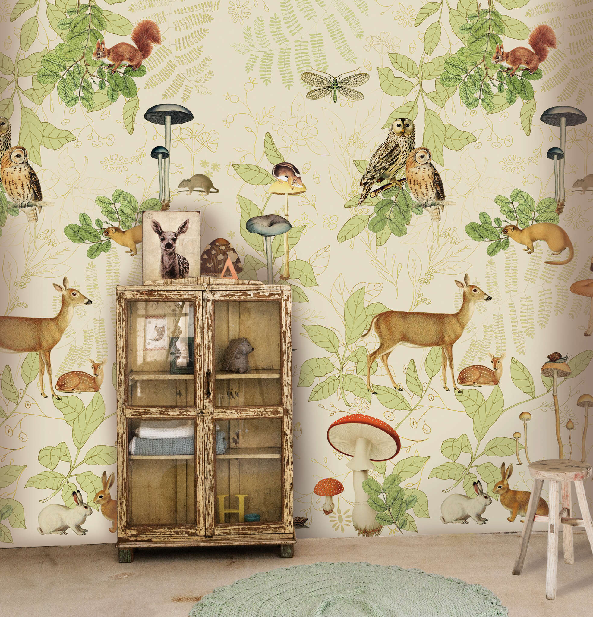 10-557657 Raumbilder 1 Non-woven wallpaper in beige-light beige Selection 557657