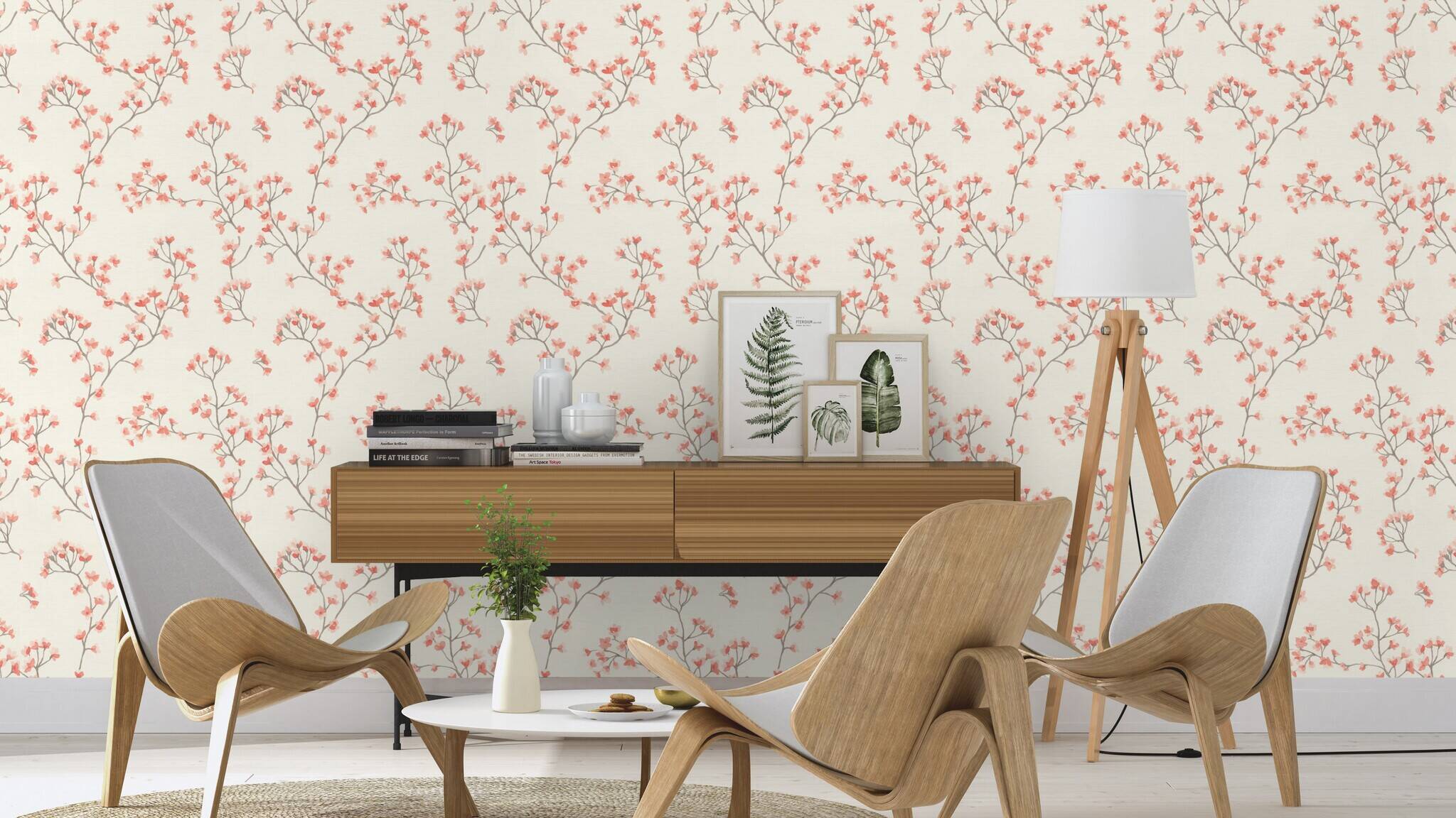 10-792720 Raumsituationen 4 Non-woven wallpaper in pink Selection vinyl/non-woven 792720