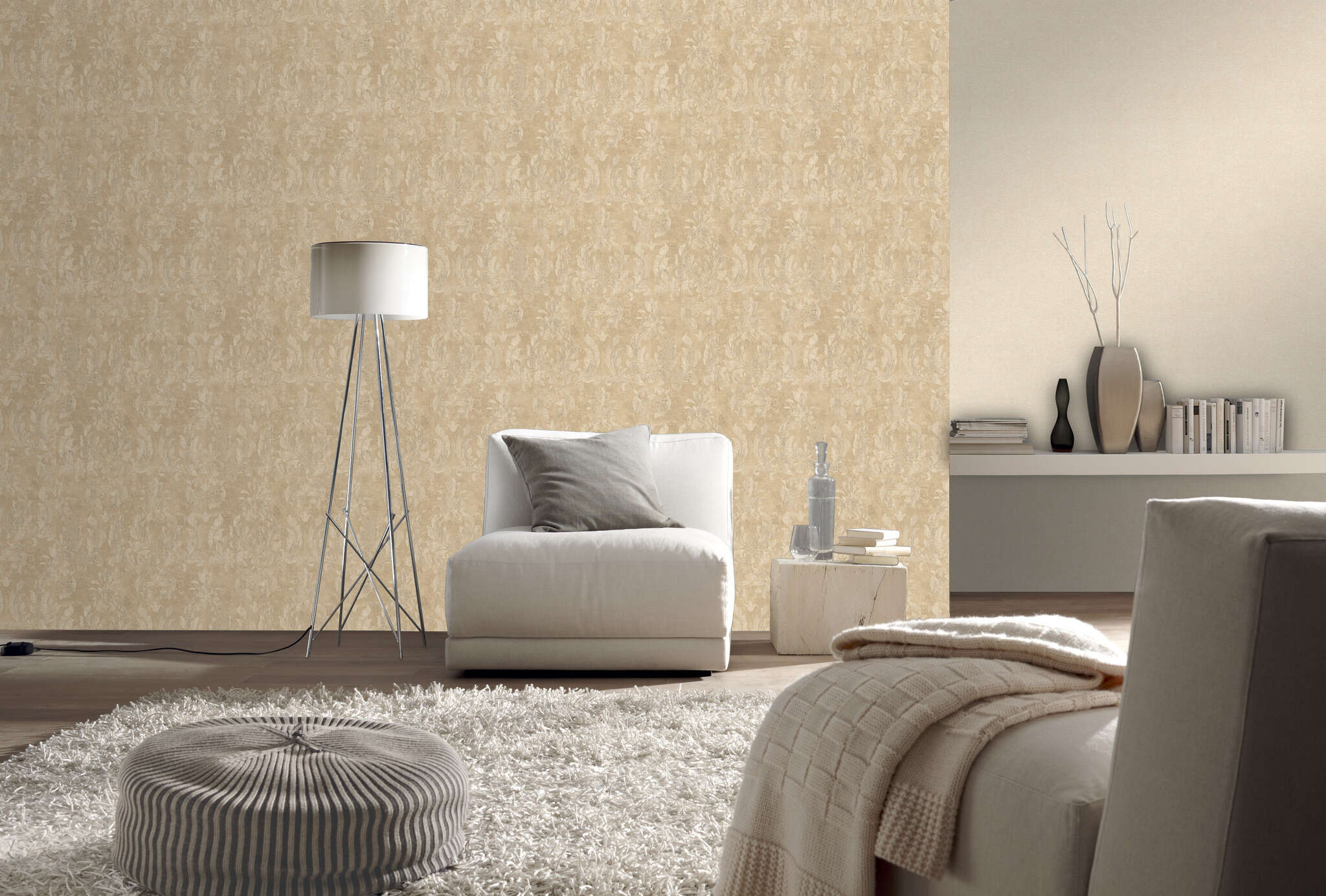 10-467147 Raumsituationen 5 Non-woven wallpaper in beige Wall Textures VI 467147