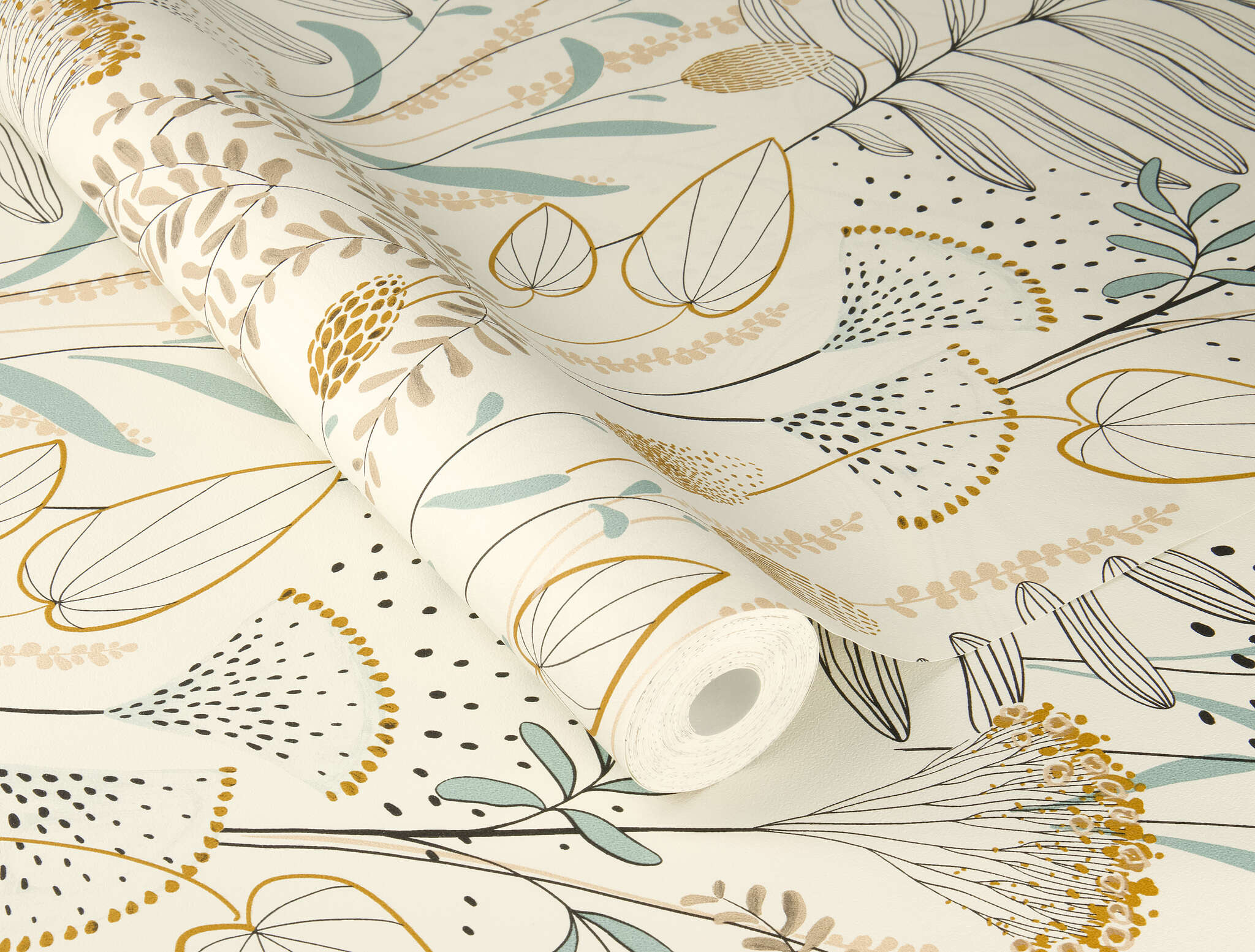 10-583007 Detailaufnahmen 1 Non-woven wallpaper in black Selection vinyl/non-woven 583007