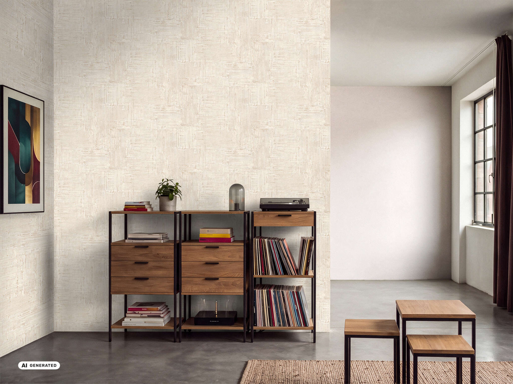 Abstrakt Vliestapete in Beige #followusaround 818444