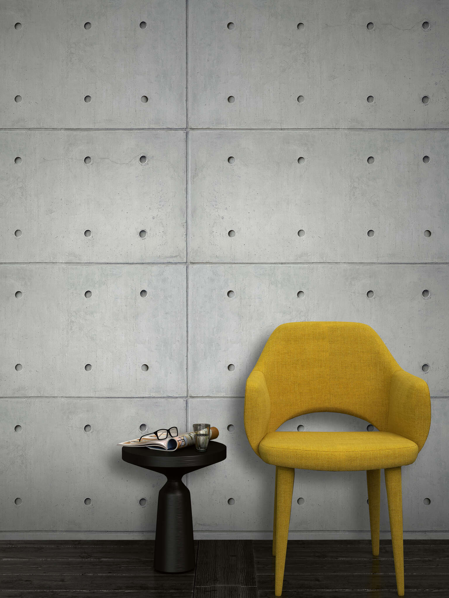 10-425826 Raumsituationen 1 Brick Lane exposed concrete wallpaper 425826