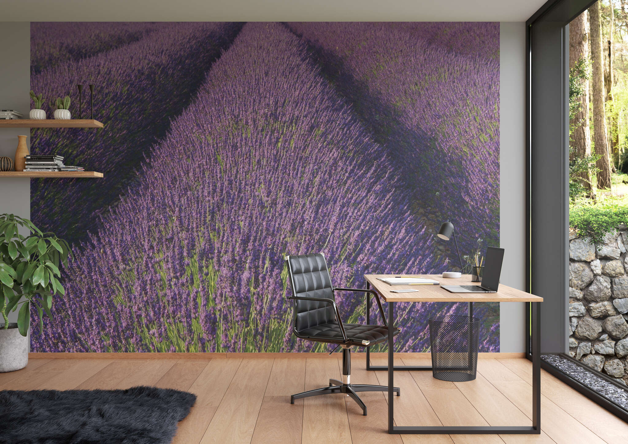 10-890204 Raumbilder 2 Papier peint panoramique lavande en violet - Magicwalls 890204