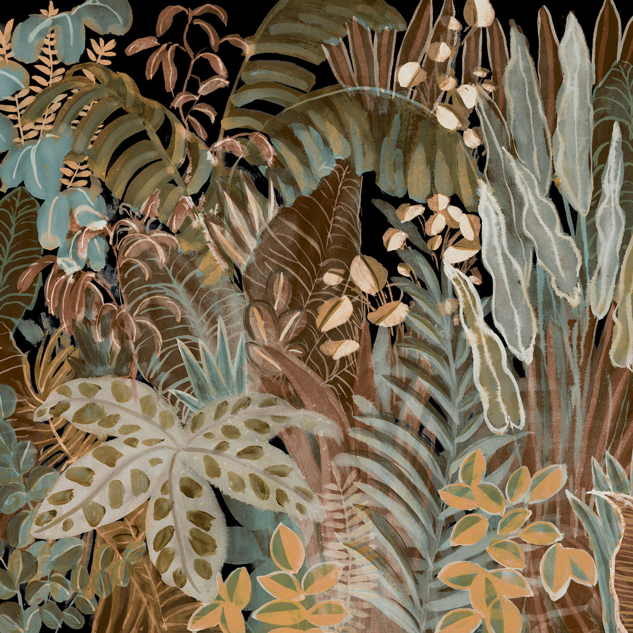 SCHÖNER WOHNEN photo wallpaper collection mural XXL BOTANICAL in green 366686