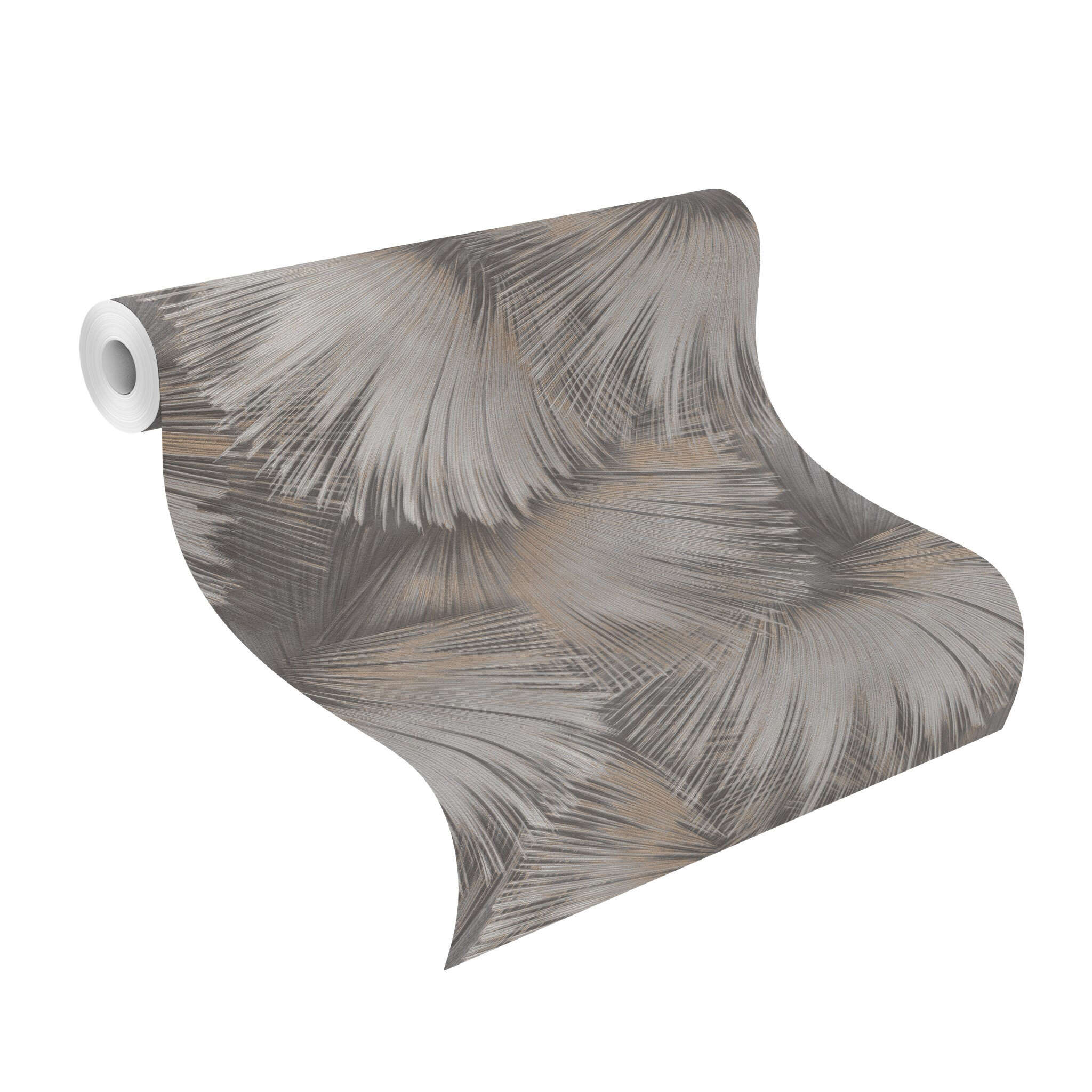 10-659788 Rolle abgerollt 1 Papier peint intissé gris-taupe Incanto 659788