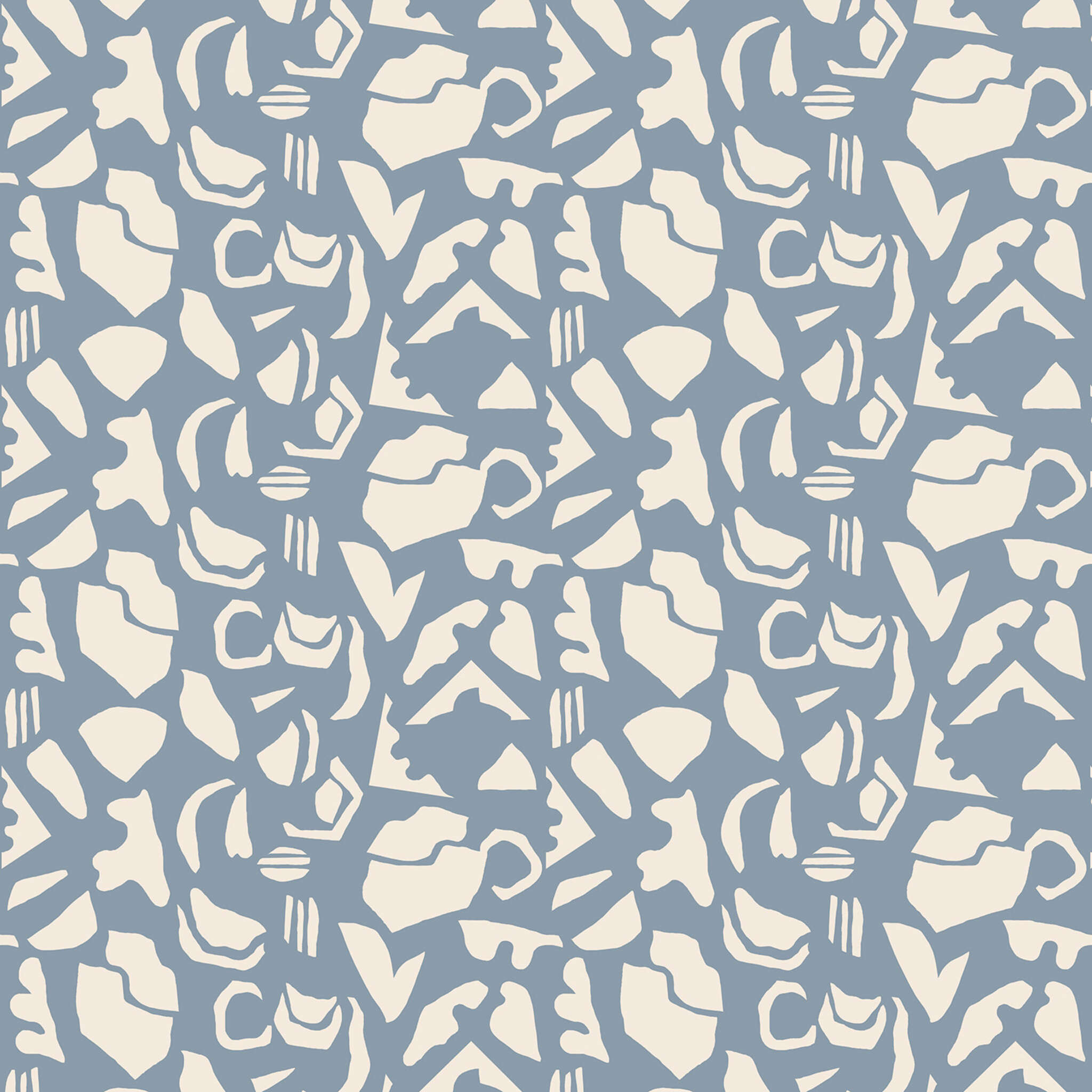 10-300317 D2C Vorschaubild 1 Fototapete Puzzle in Blau | Roomblush - RB291