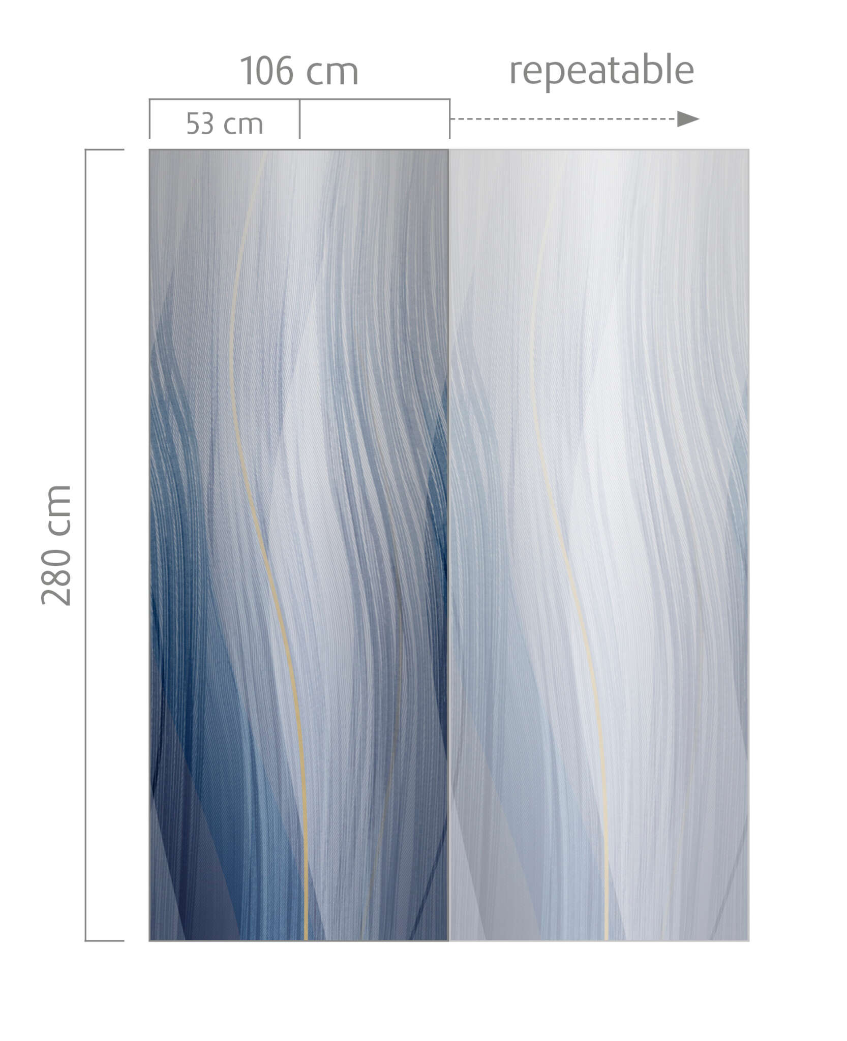 10-367843 Bildauschnitt 1 Non-woven wallpaper in blue-mint Incanto 367843