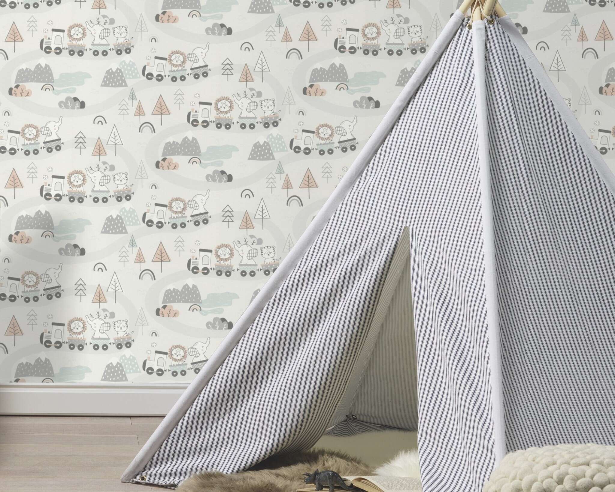 10-302332 Raumsituationen 4 Vliestapete in Beige Kids World II 302332