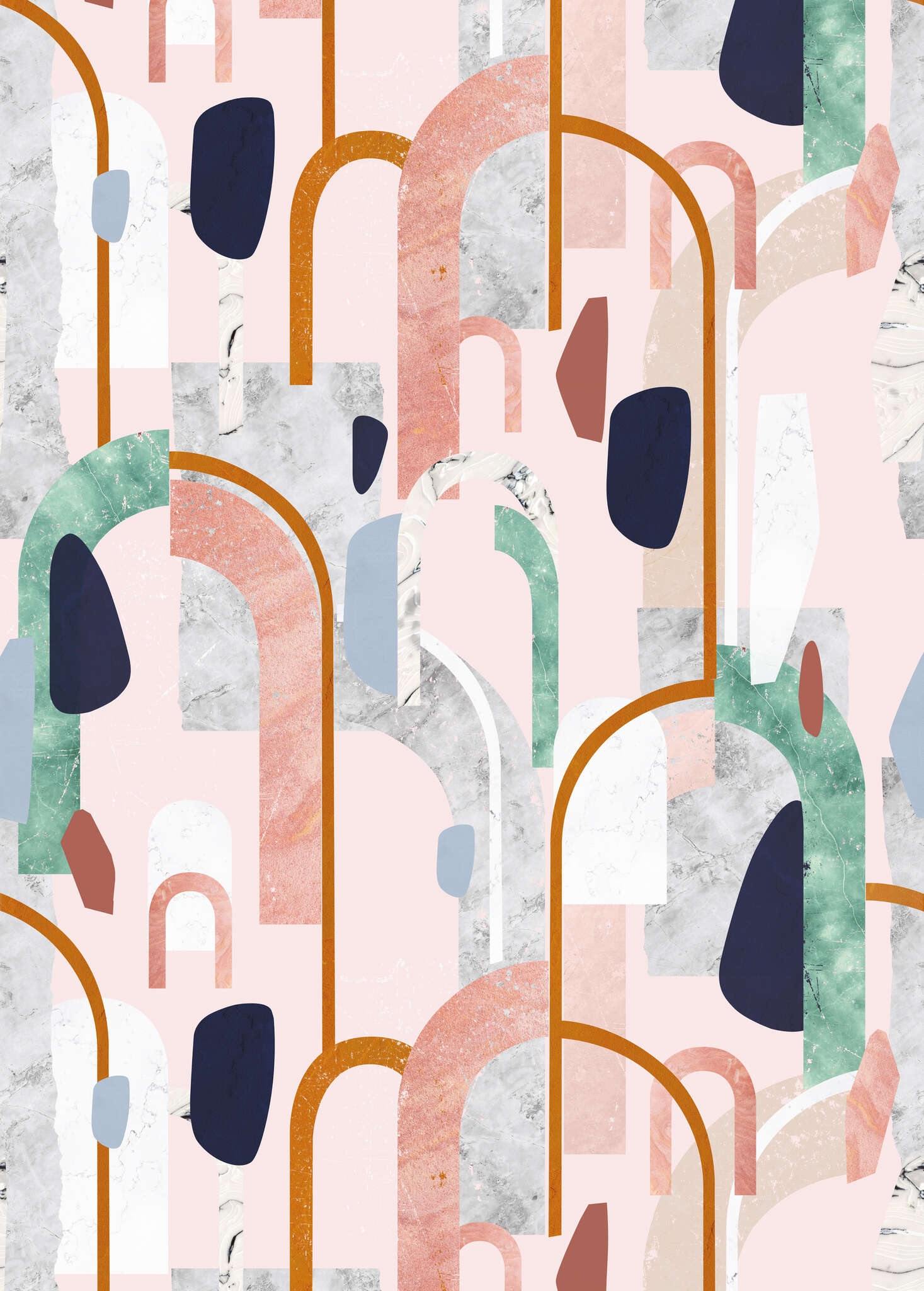 10-300170 Artikelscan 1 Wall mural Arc in Pink | Roomblush - RB473