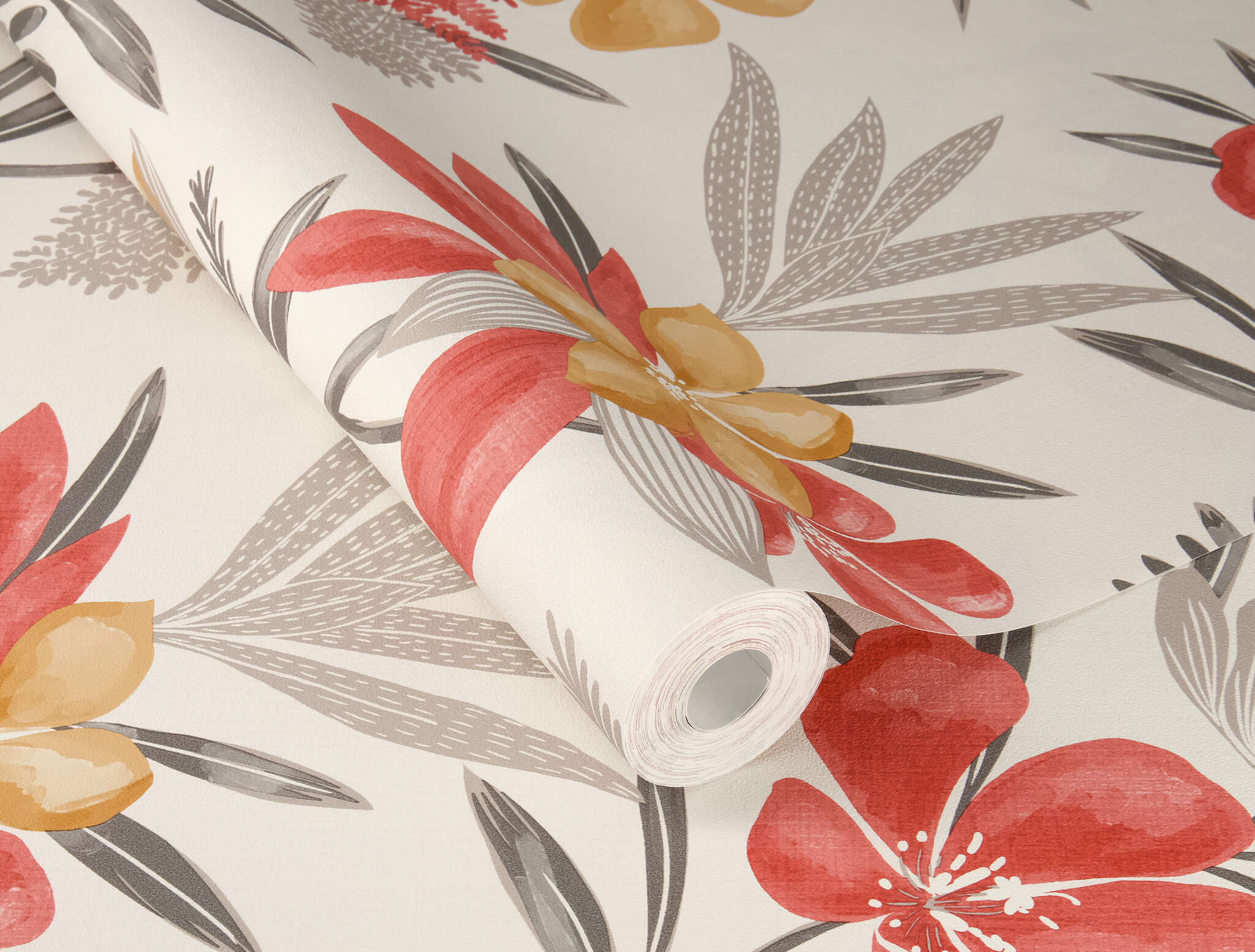 10-794243 Detailaufnahmen 1 Non-woven wallpaper in red Selection vinyl/non-woven 794243