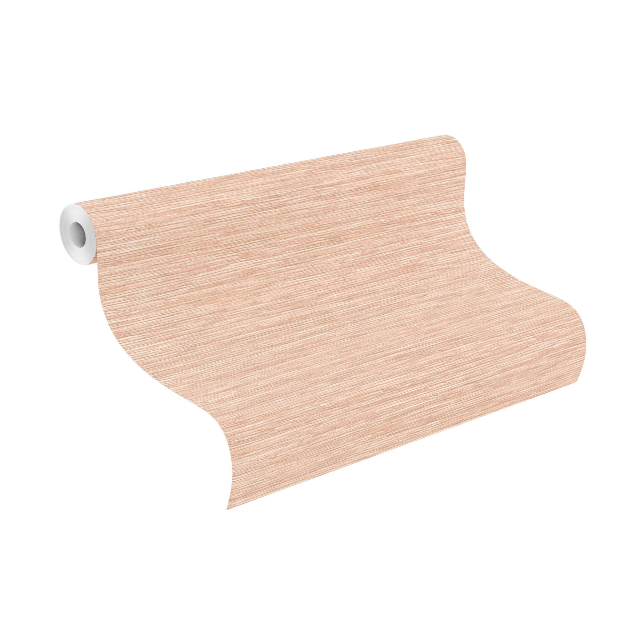 10-866476 Rolle abgerollt 1 Rollenabbildung mit Einfarbige Tapete mit Holzopik