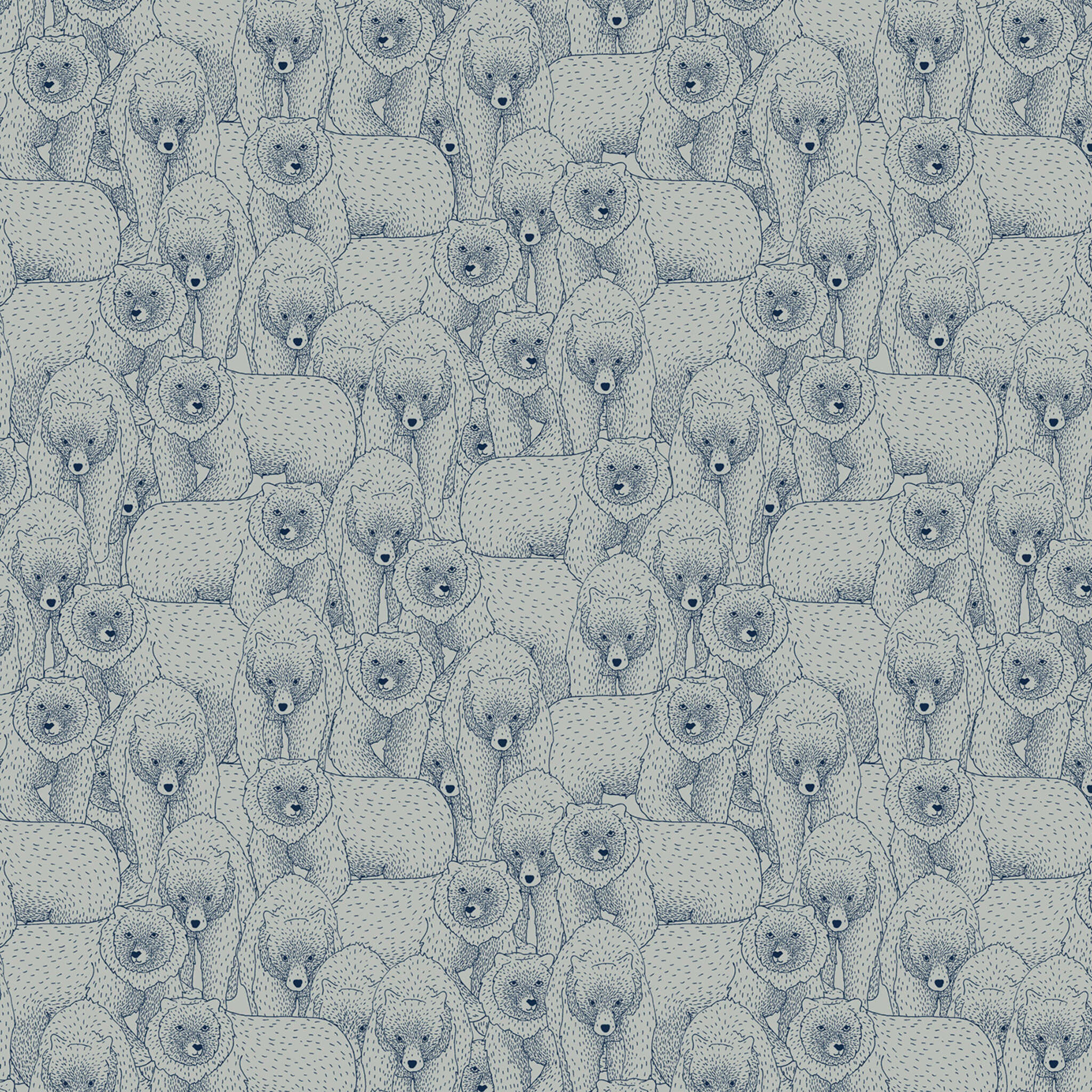 Fototapete Bären in Blau 300105 Fototapete Bären in Blau | Roomblush Ours RB194