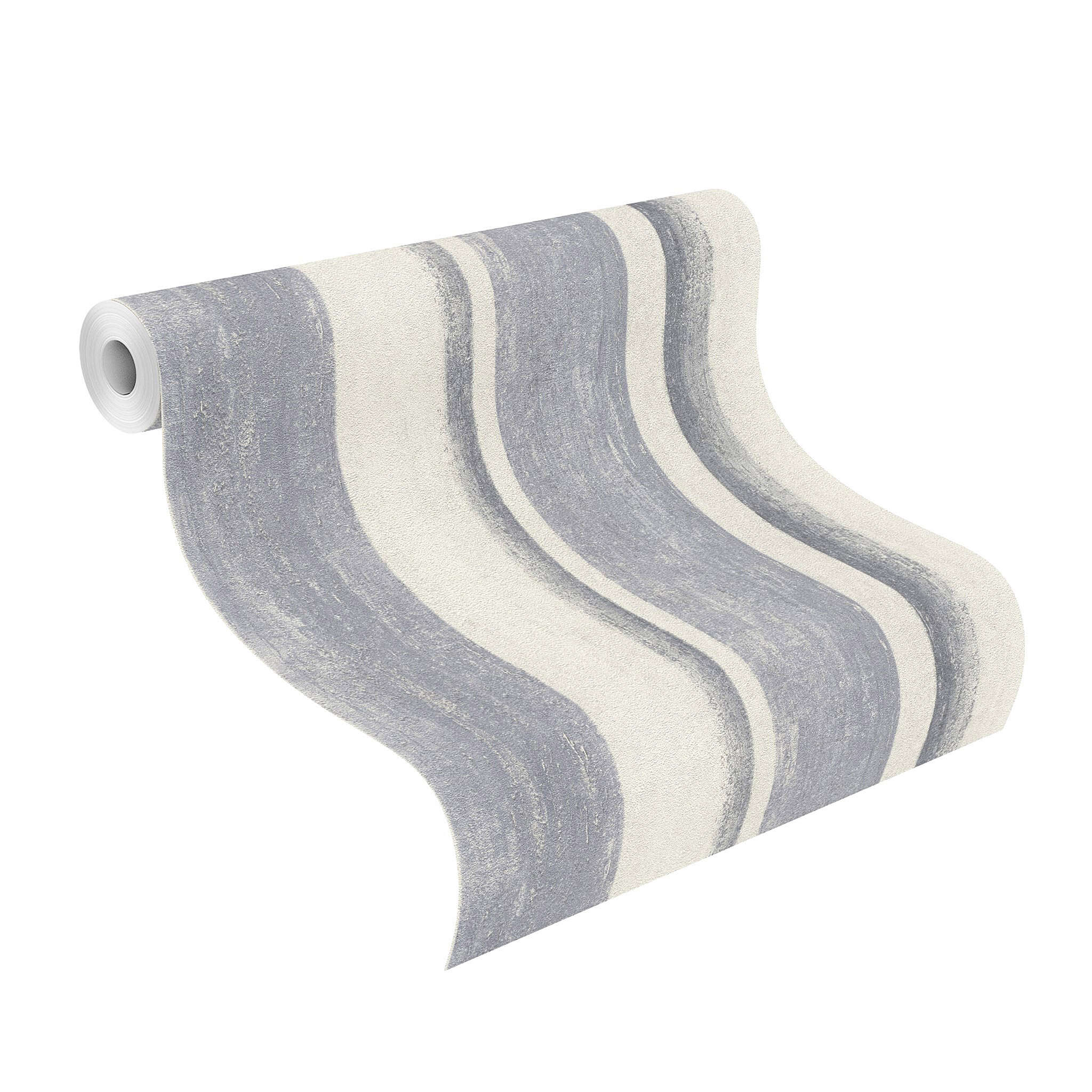 10-617788 Rolle abgerollt 1 Non-woven wallpaper in blue-demin Indigo Selection 617788