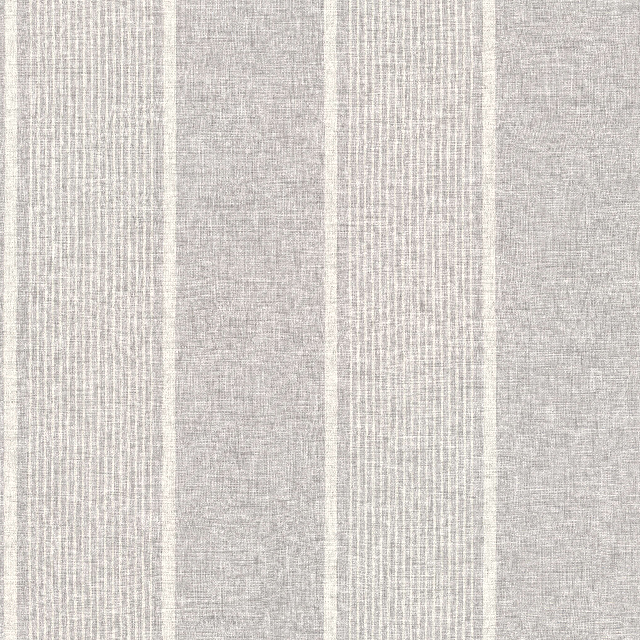 Tapete mit Streifen in Grau Timeless striped wallpaper with tone-on-tone stripes in grey