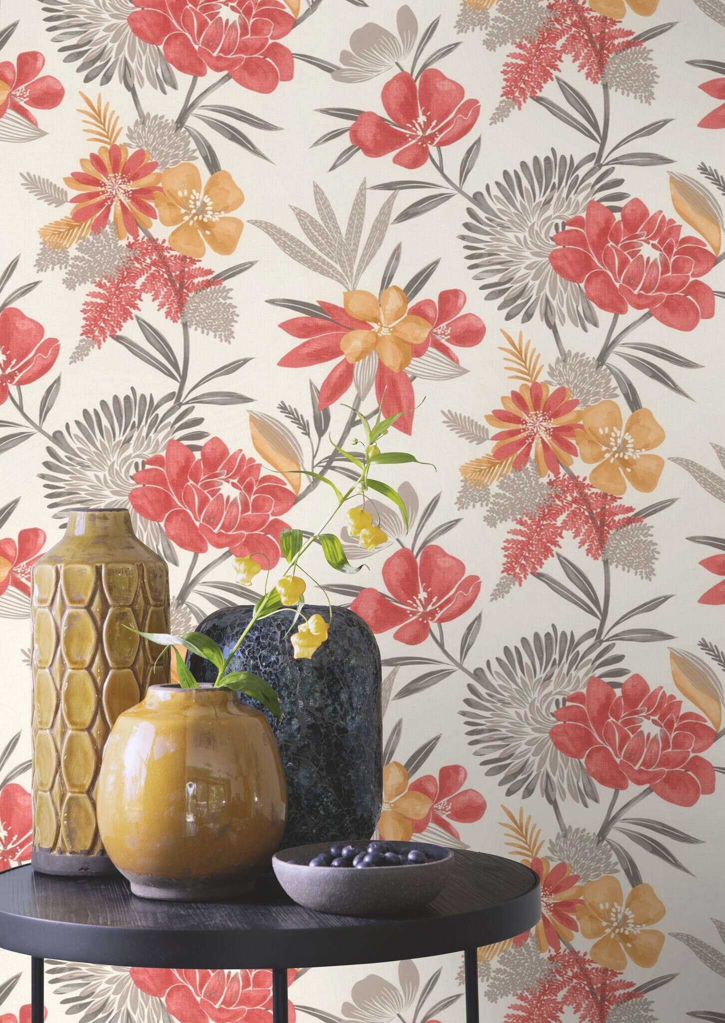 10-794243 Raumsituationen 2 Non-woven wallpaper in red Selection vinyl/non-woven 794243