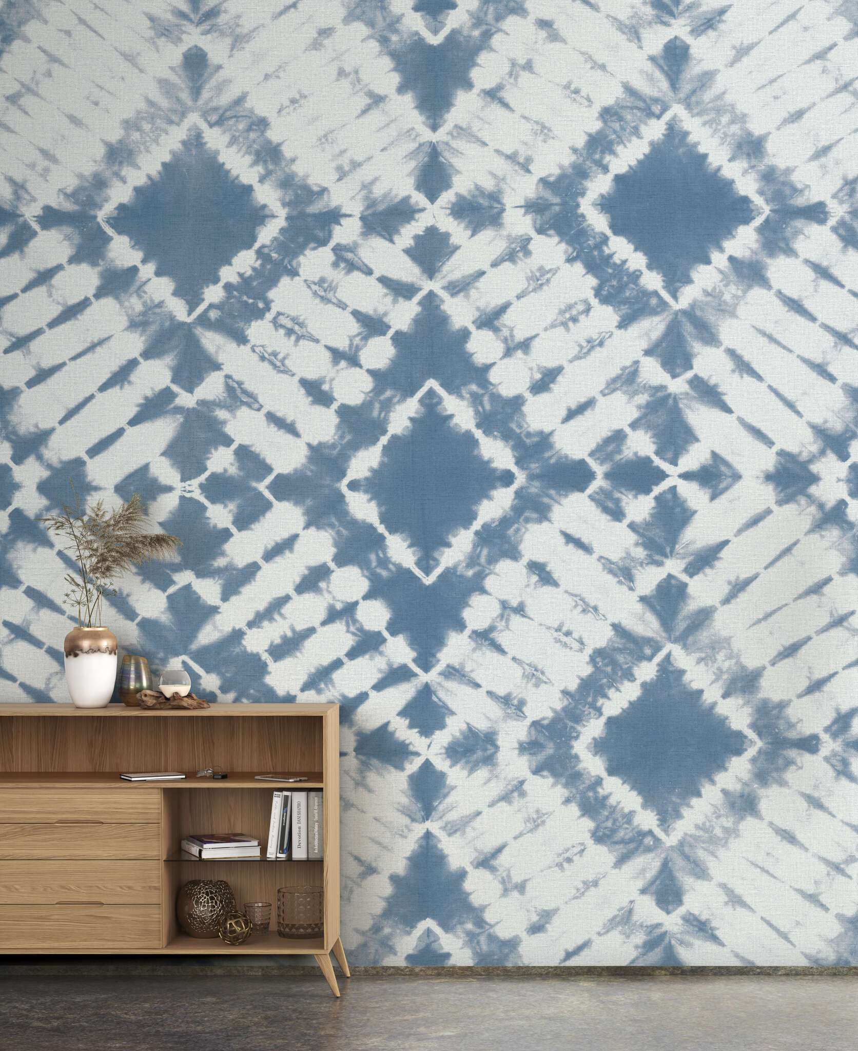 10-367652 Raumbilder 1 Non-woven wallpaper in blue Beachhouse wallpaper 367652