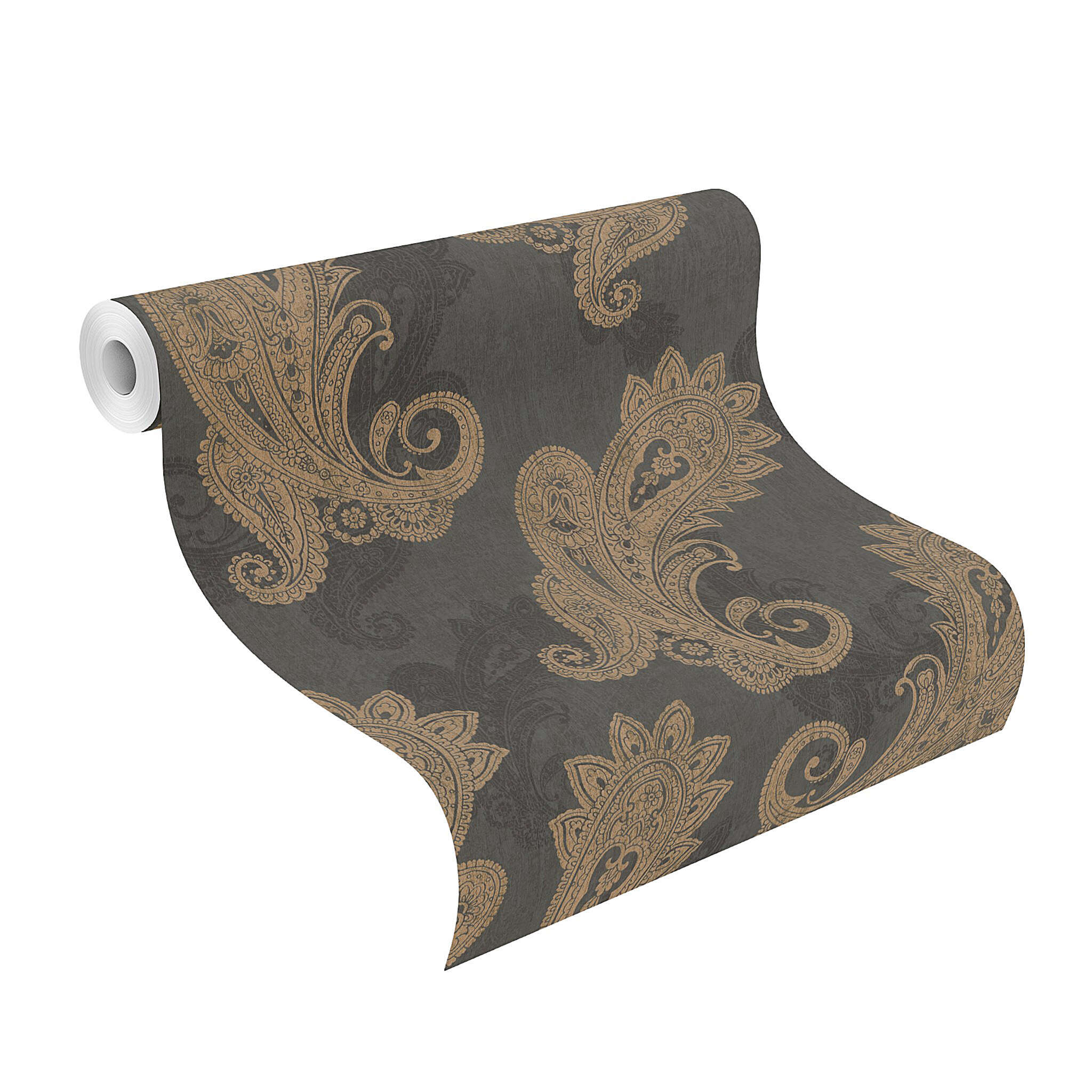 10-746464 Rolle abgerollt 1 Rollenabbildung mit Orientalische Tapete mit Ornamenten im Paisly Design